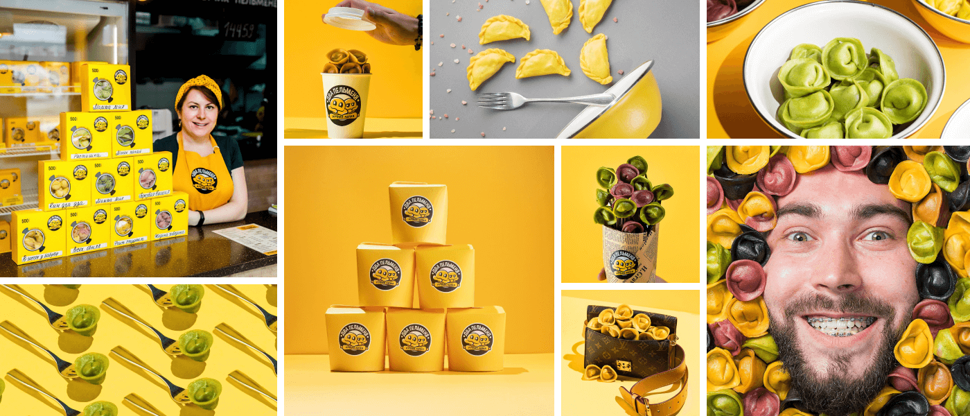 «Два пельменя» Food logo & illustrations — Изображение №7 — Брендинг, Иллюстрация, Графика на Dprofile