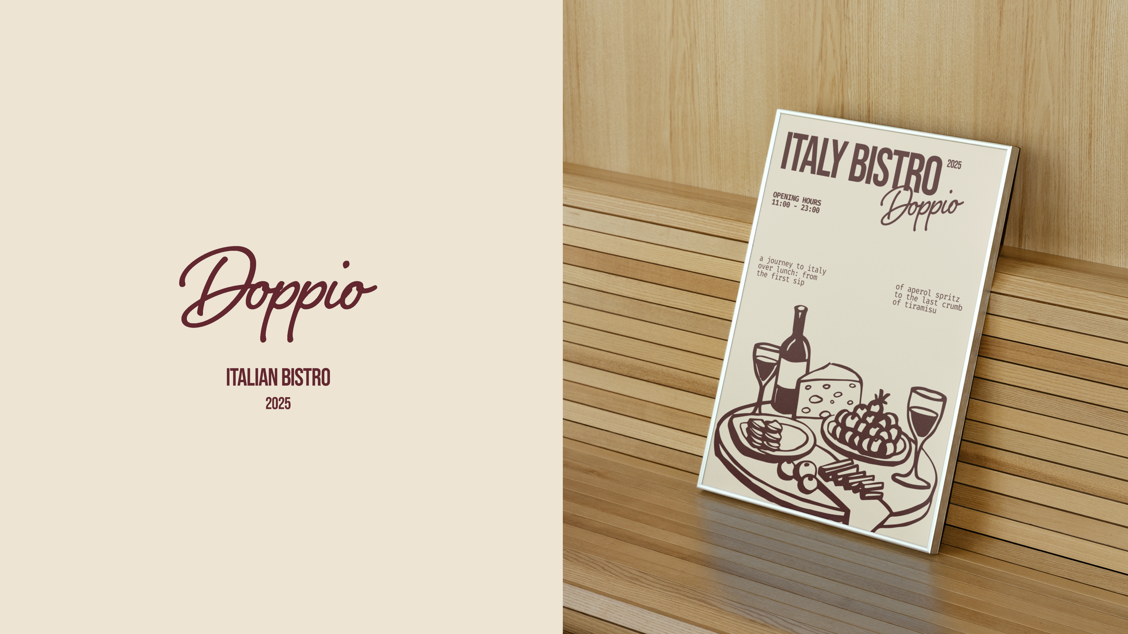 Doppio — Айдентика для итальянского бистро — Изображение №12 — Брендинг, Графика на Dprofile