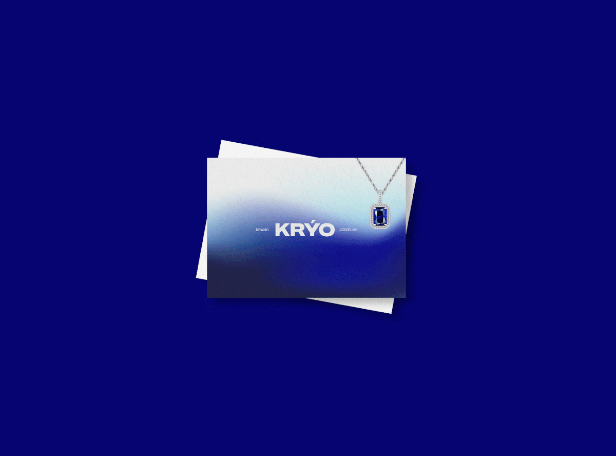 Kryo — Айдентика для бренда украшений — Изображение №8 — Брендинг, Графика на Dprofile