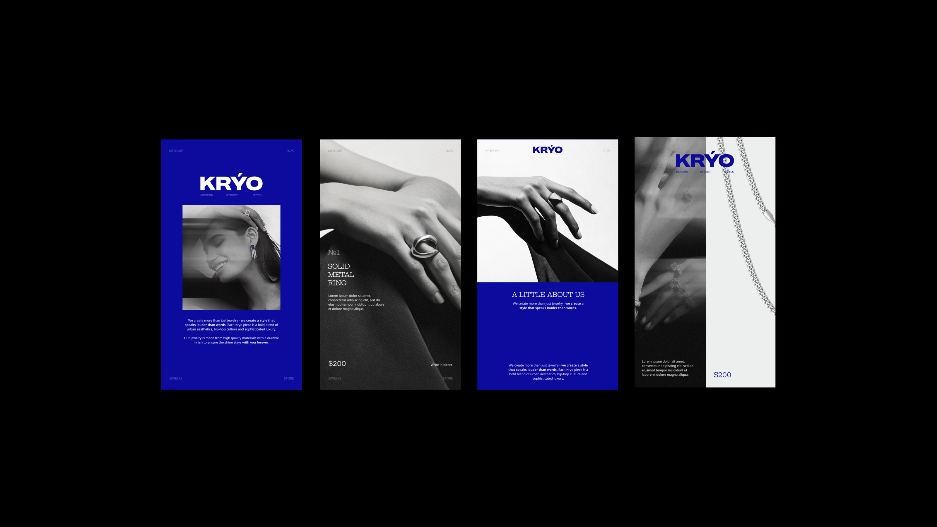 Kryo — Айдентика для бренда украшений — Изображение №19 — Брендинг, Графика на Dprofile