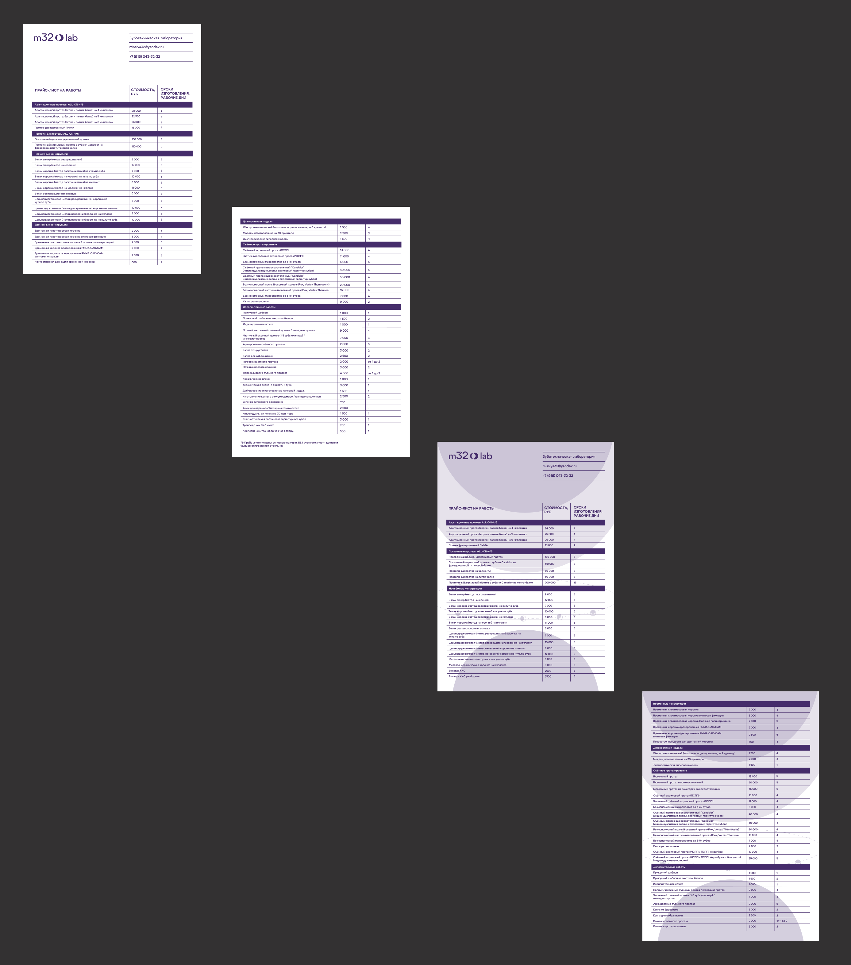 M32Lab © — Фирменный стиль для стоматологии, клиника — Изображение №29 — Брендинг, Графика на Dprofile
