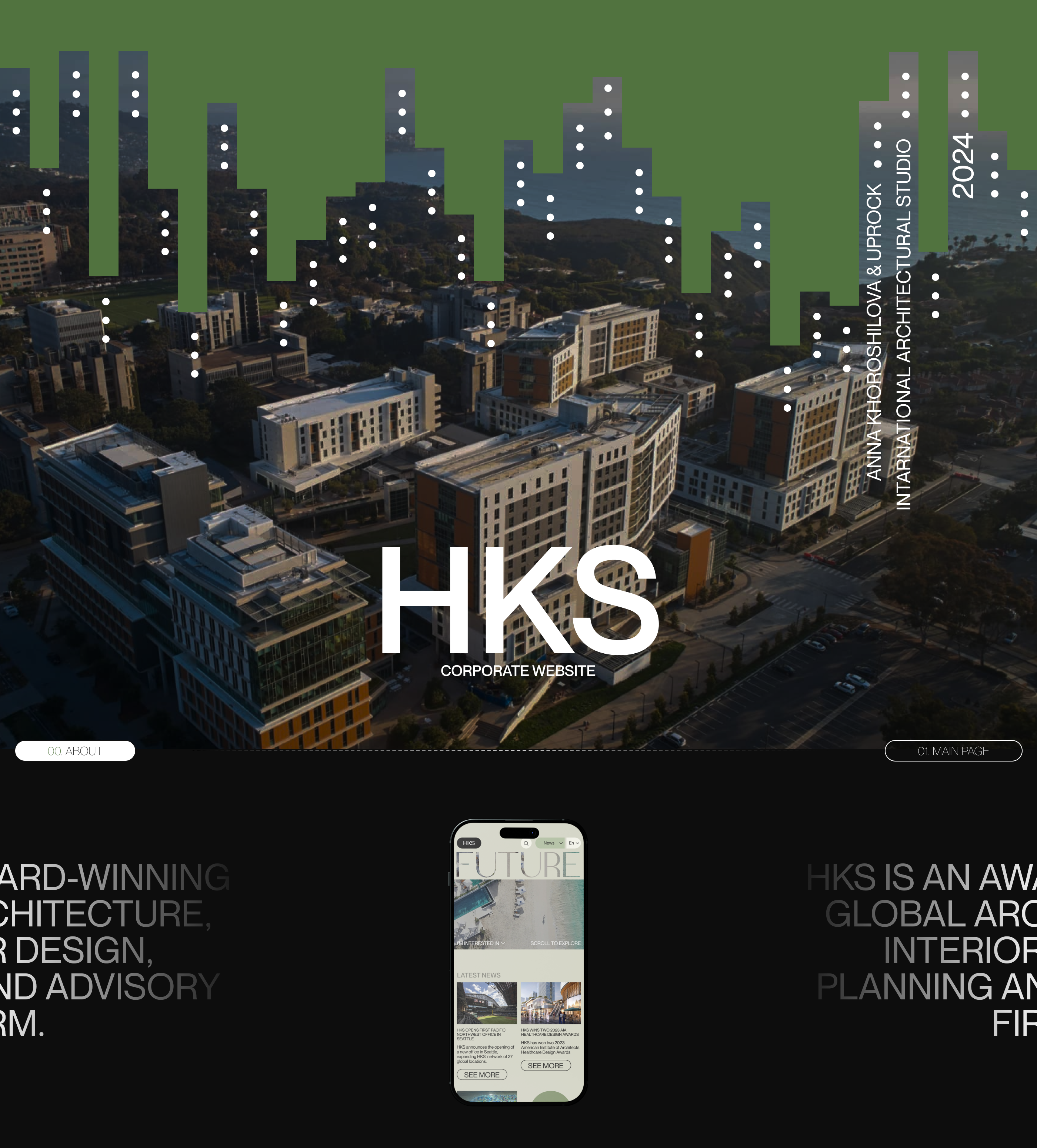 HKS: Architectural Studio — Изображение №1 — Интерфейсы, Графика на Dprofile
