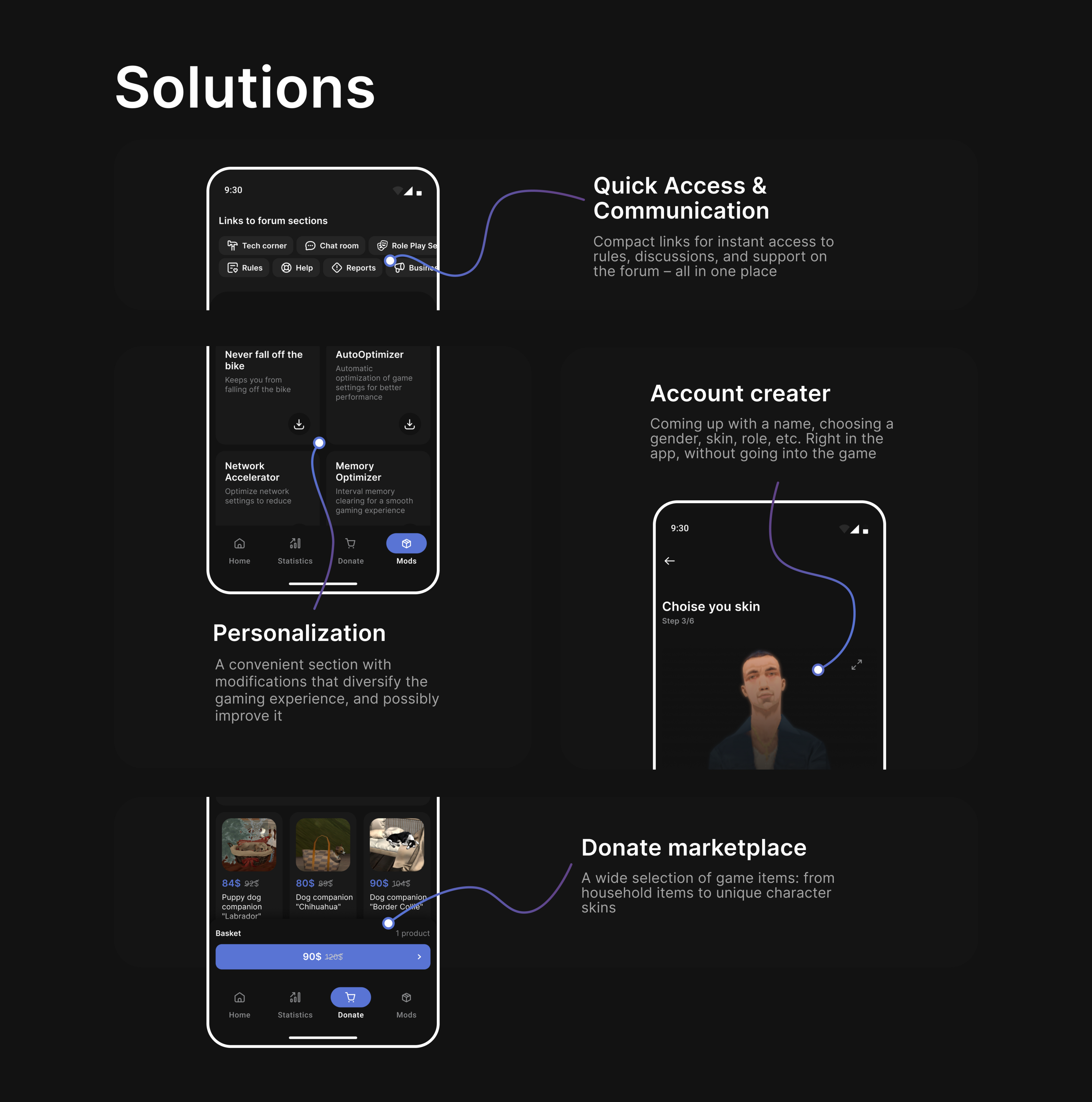 Fierro — samp mobile game launcher — Изображение №4 — Интерфейсы на Dprofile