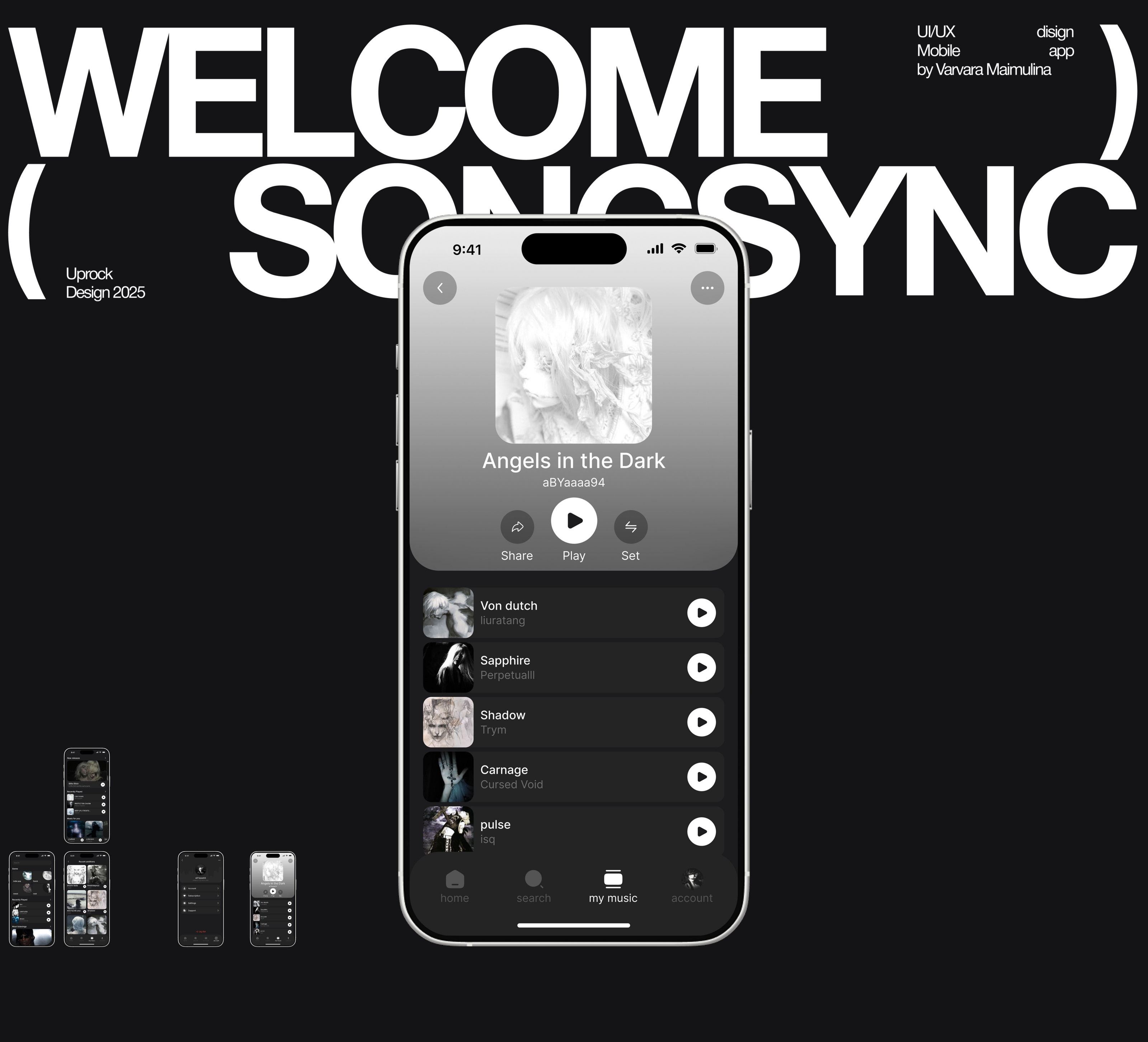 SONGSYNC | Mobile App — Изображение №1 — Интерфейсы на Dprofile