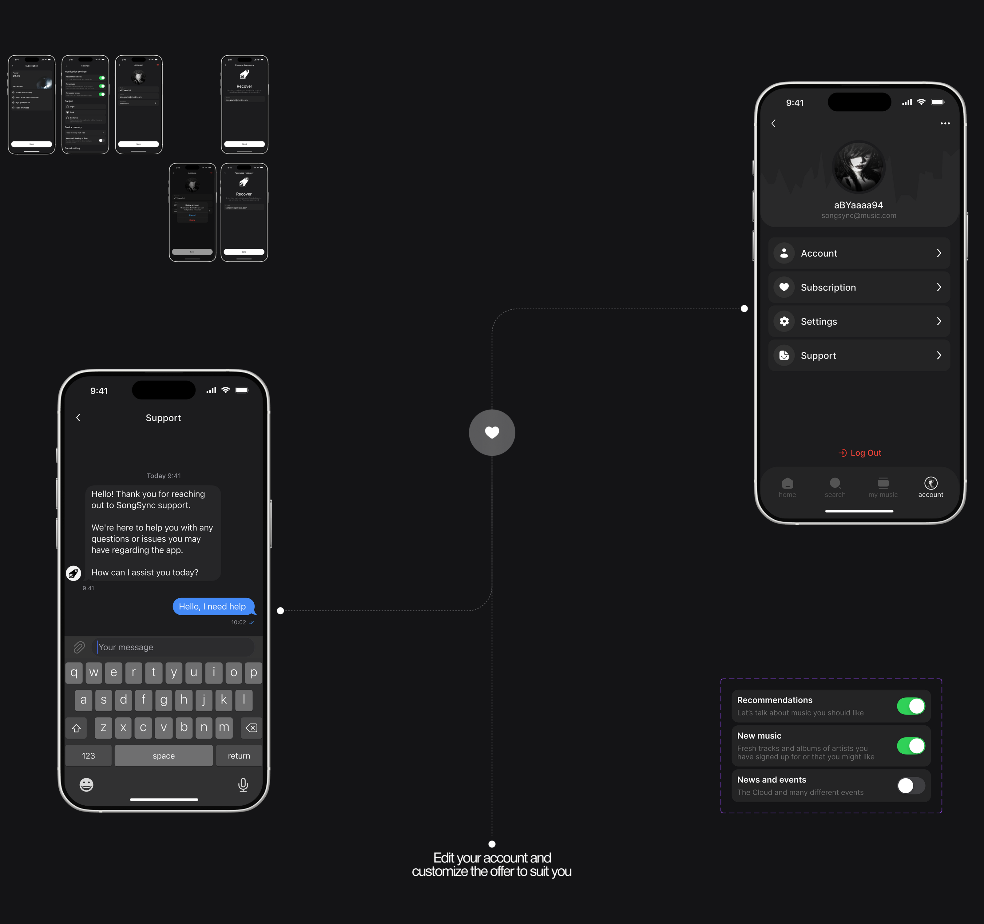 SONGSYNC | Mobile App — Изображение №11 — Интерфейсы на Dprofile