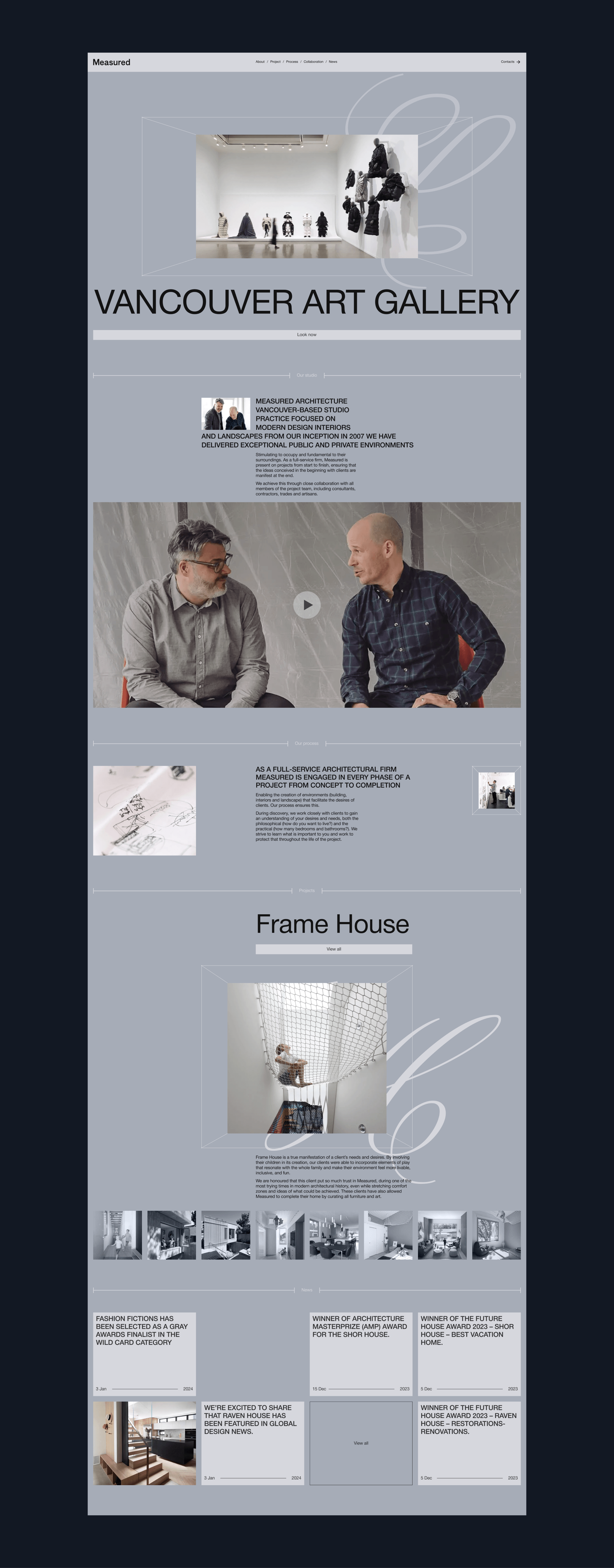 Architectural Bureau | Corporate Site Redesign — Изображение №3 — Интерфейсы, Анимация на Dprofile