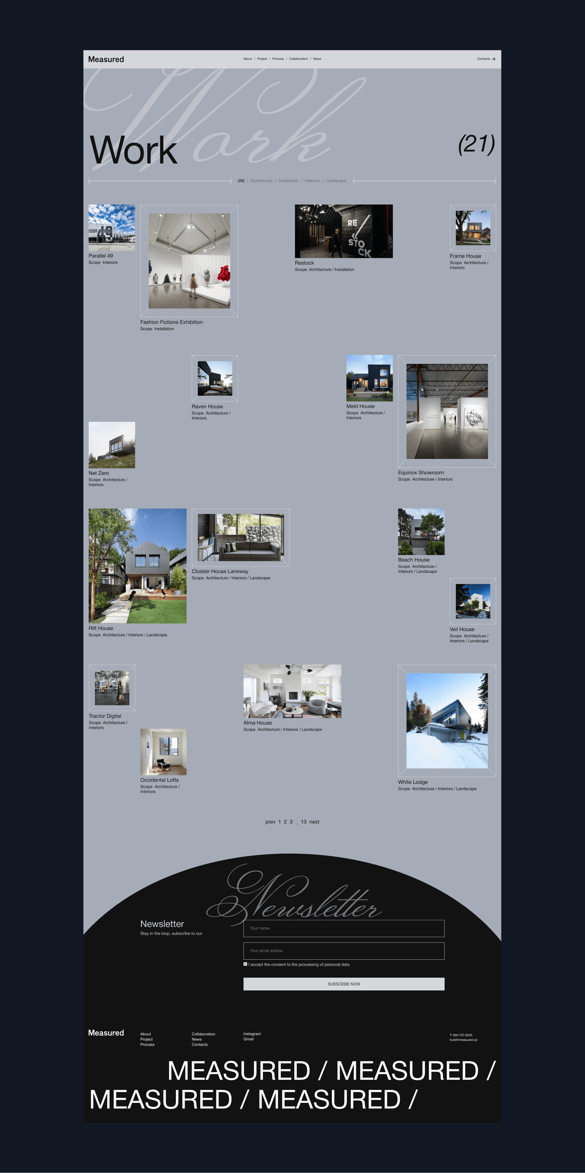 Architectural Bureau | Corporate Site Redesign — Изображение №5 — Интерфейсы, Анимация на Dprofile