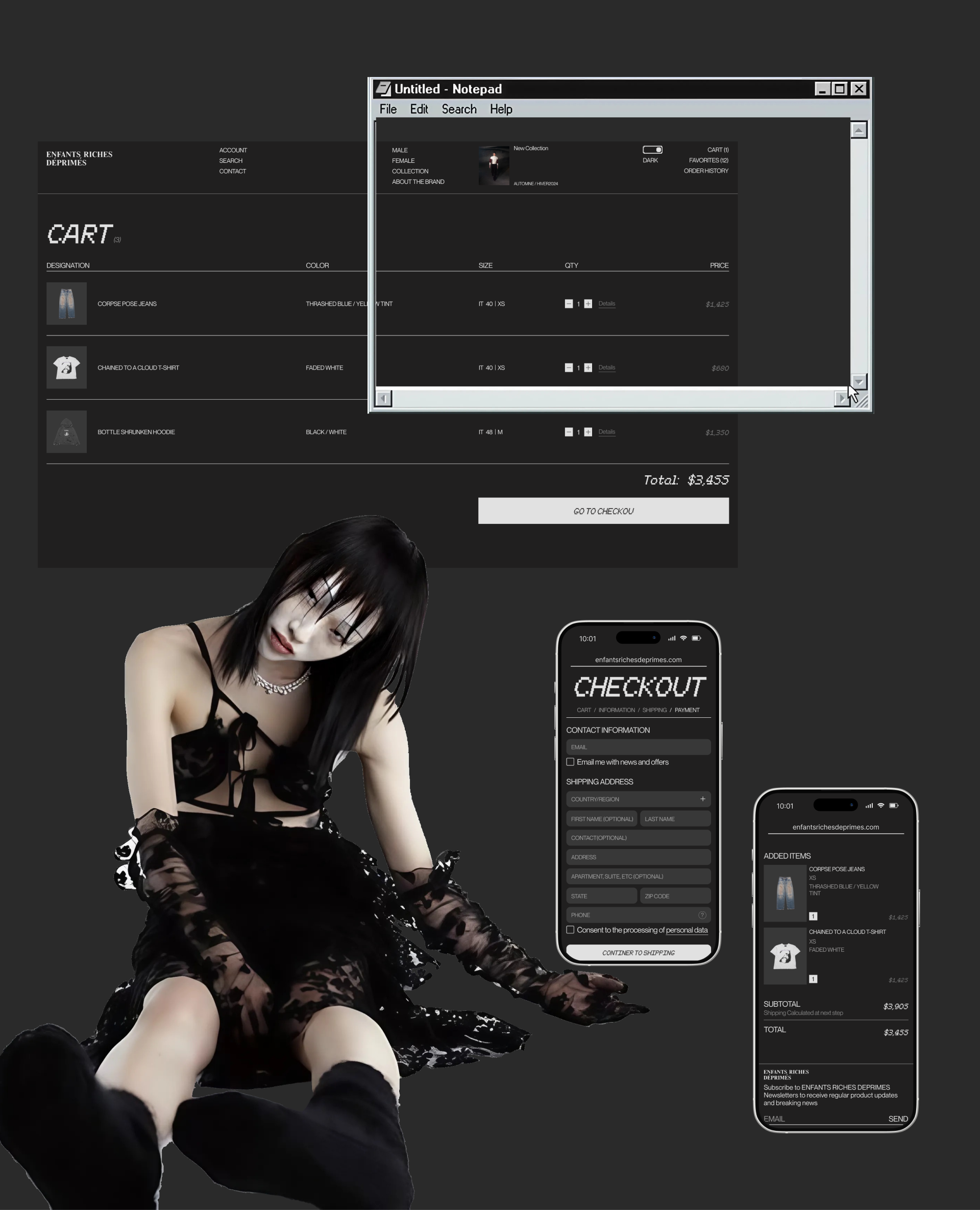 ENFANTS RICHES DÉPRIMÉS | E-commerce — Изображение №12 — Интерфейсы, Анимация на Dprofile