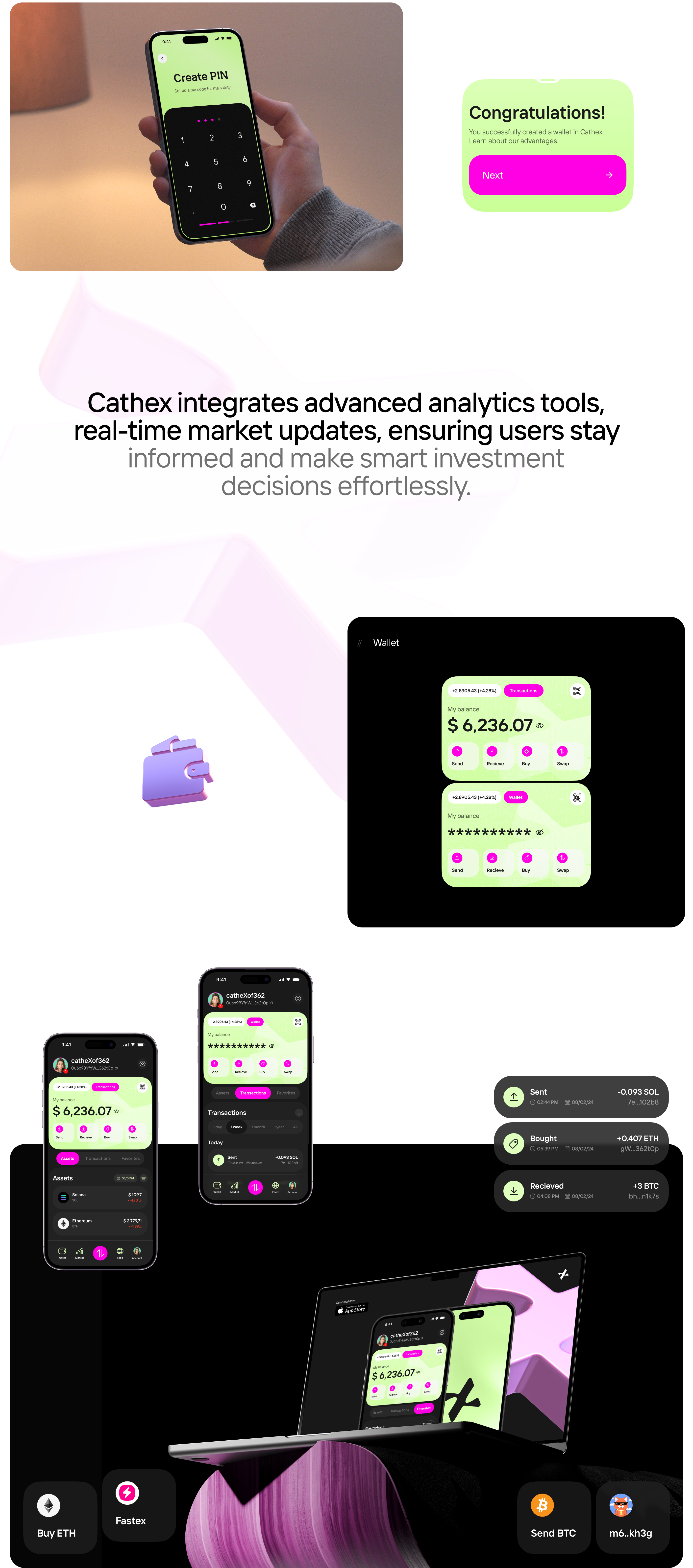 CATHEX DAPP — Изображение №6 — Интерфейсы, Брендинг на Dprofile