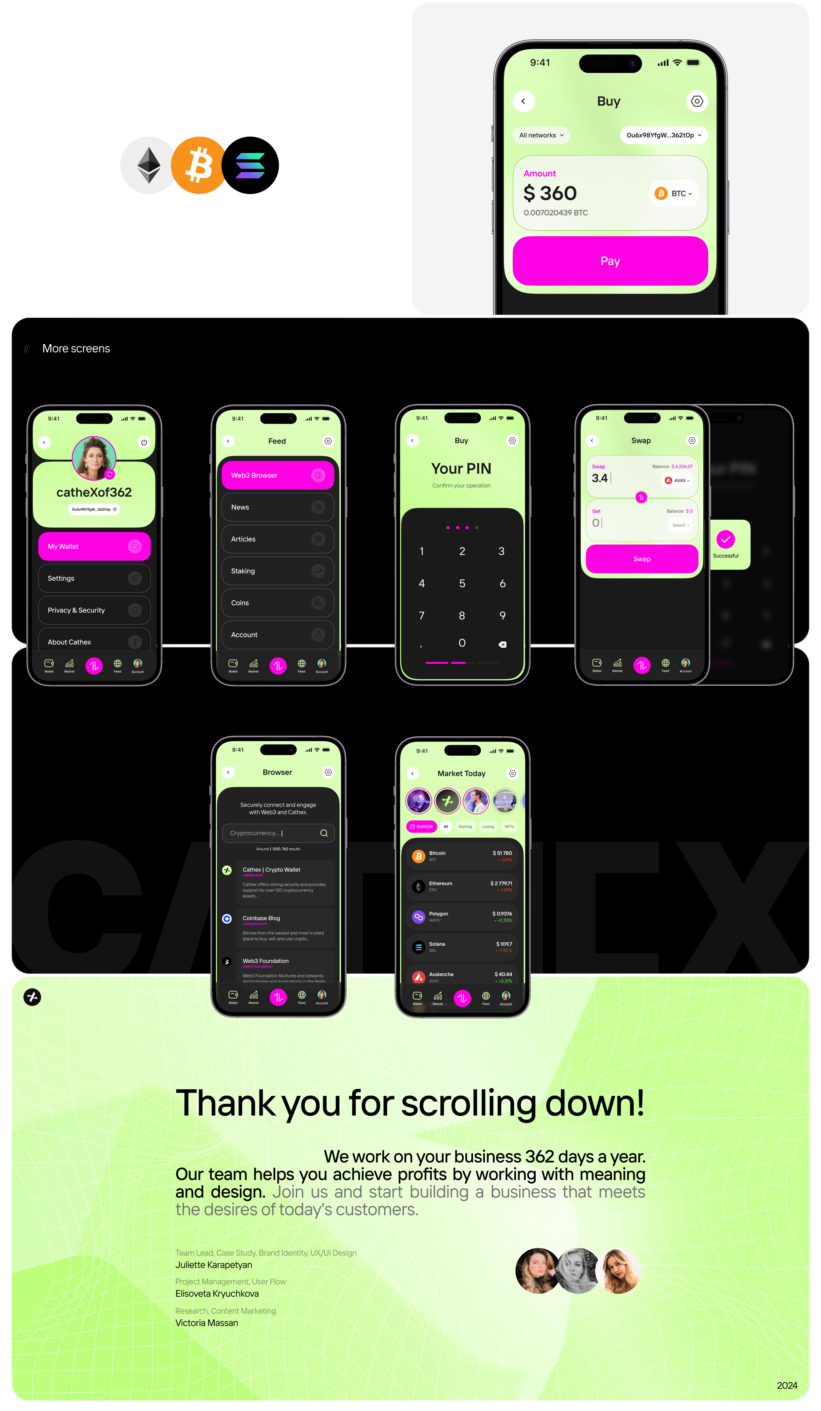CATHEX DAPP — Изображение №7 — Интерфейсы, Брендинг на Dprofile