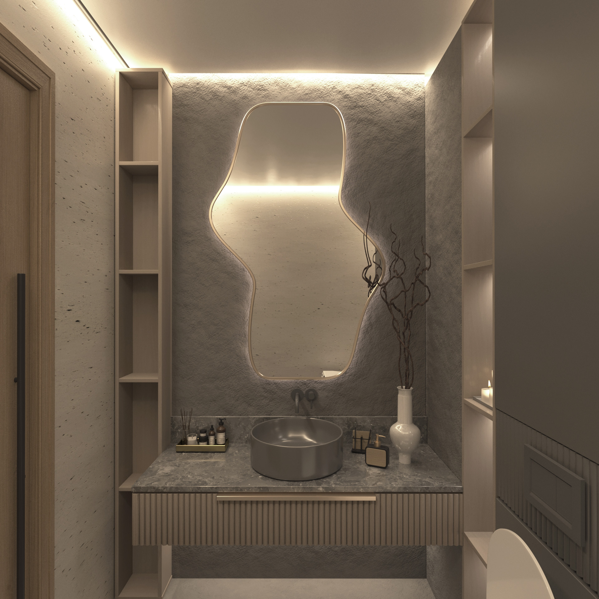Квартира в стиле джапанди — Изображение №17 — Иллюстрация, 3D на Dprofile