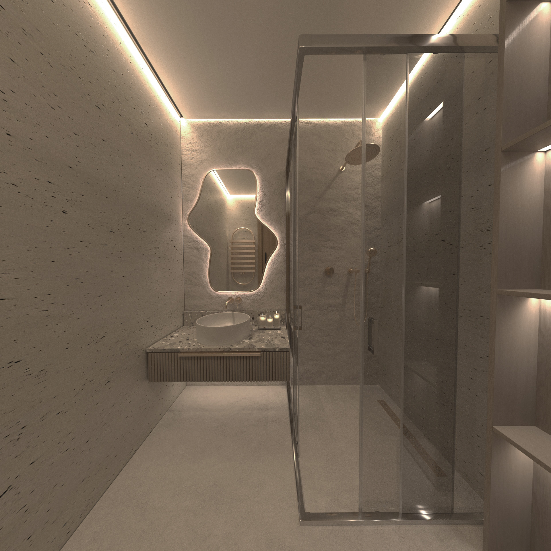 Квартира в стиле джапанди — Изображение №18 — Иллюстрация, 3D на Dprofile