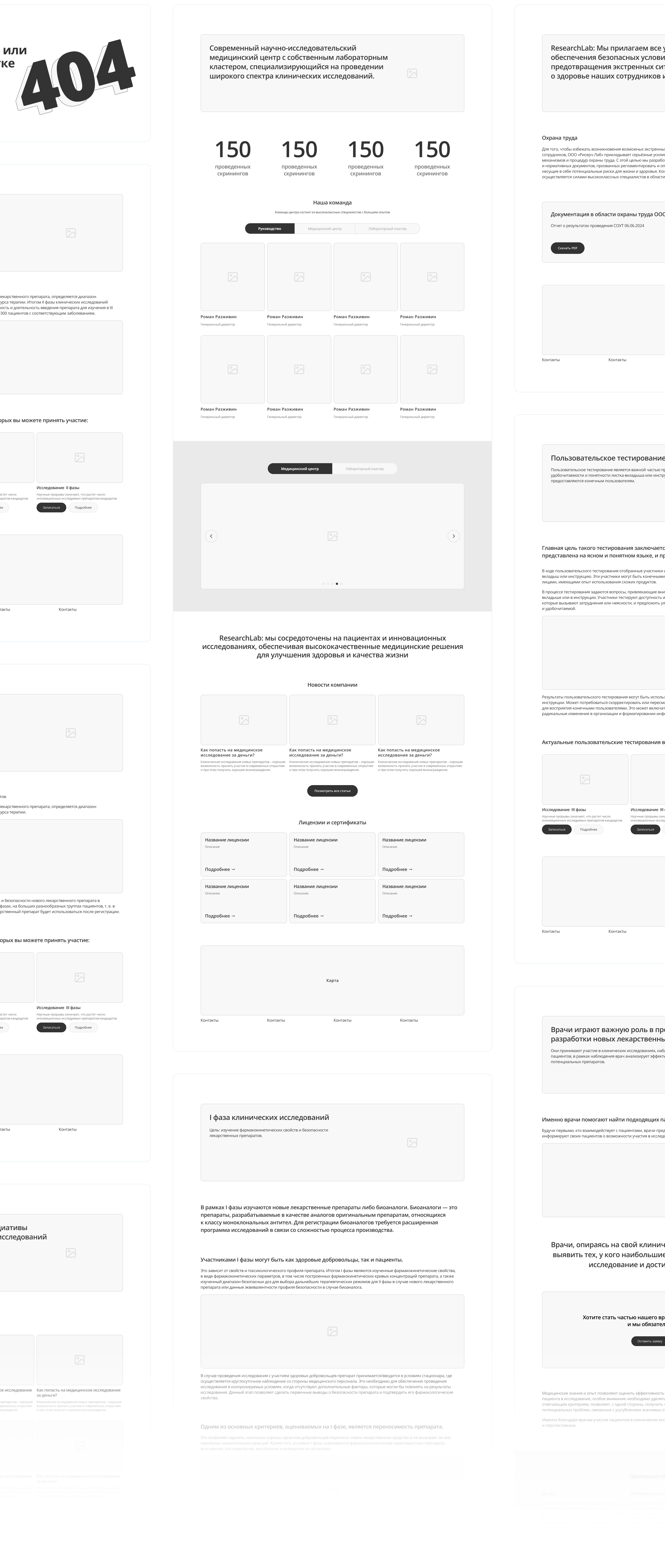 Researchlab – корпоративный сайт медицинского центра — Изображение №13 — Интерфейсы на Dprofile