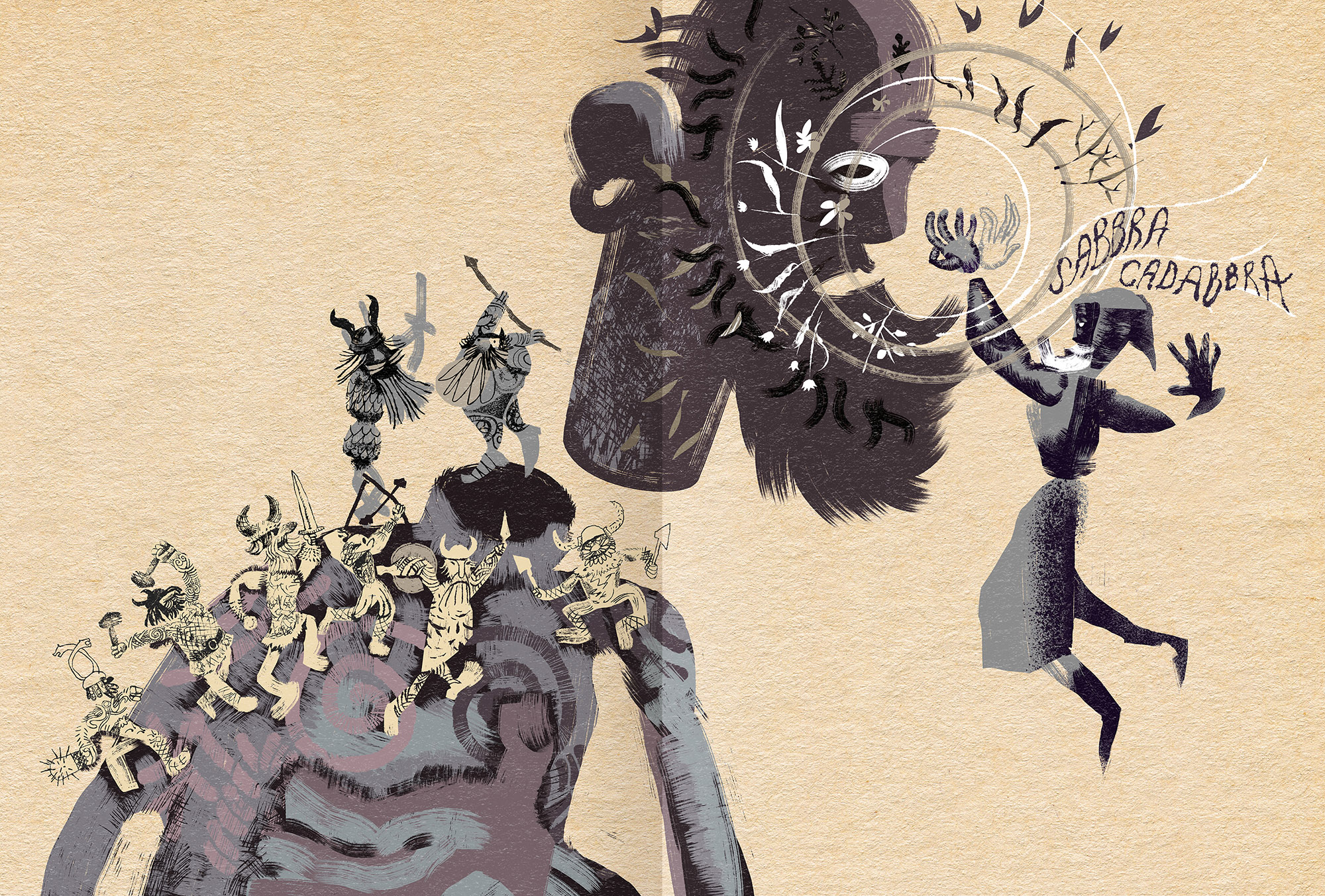 Глаз Одина и голова Мимира иллюстрации к книге — Изображение №9 — Иллюстрация, Графика на Dprofile