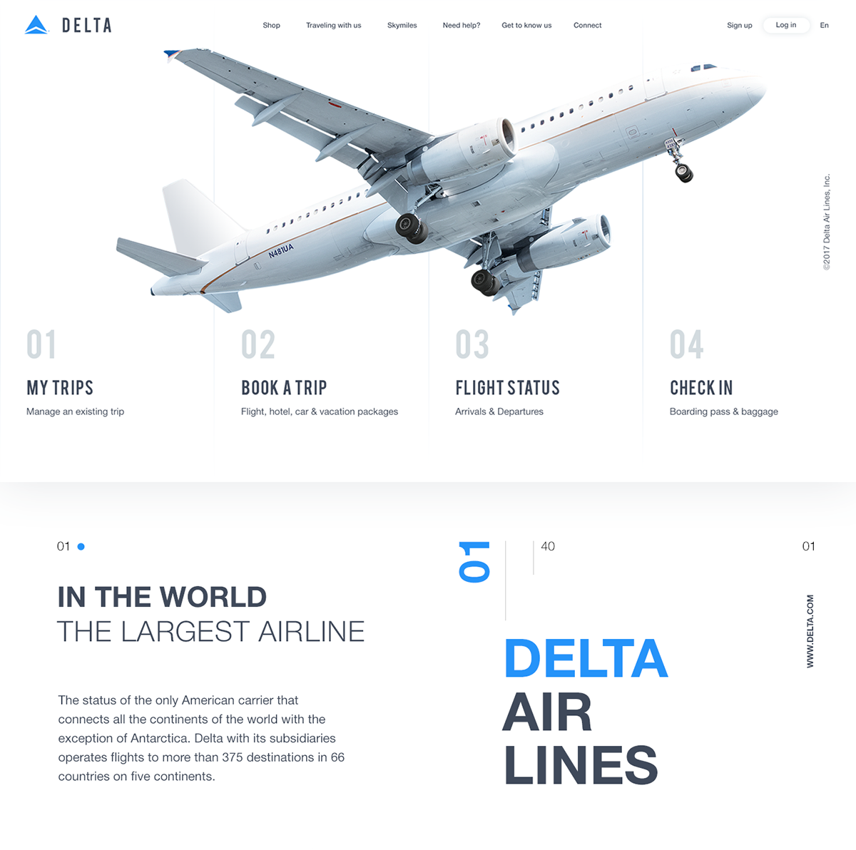 Delta Airlines — Изображение №1 — Интерфейсы на Dprofile
