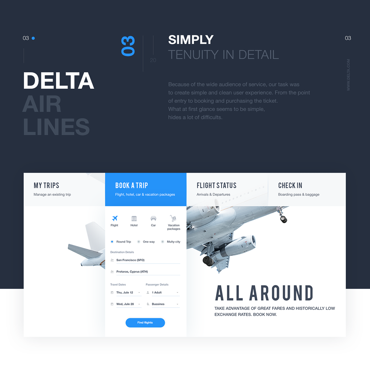 Delta Airlines — Изображение №4 — Интерфейсы на Dprofile