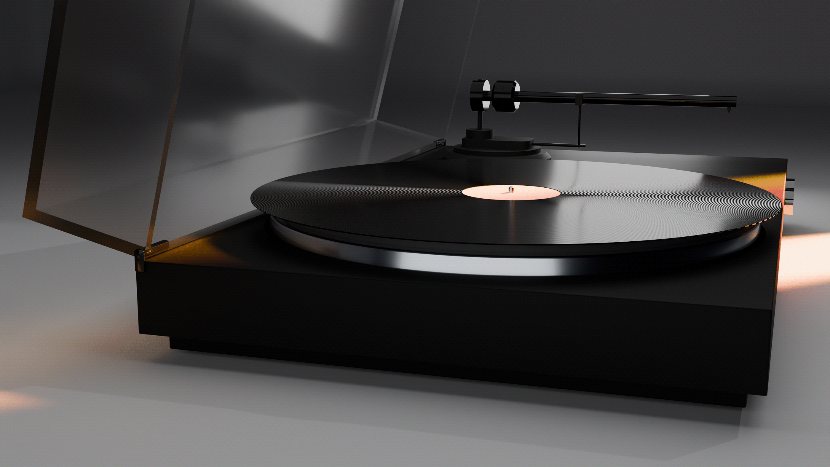 Minimalist Vinyl Turntable — Изображение №10 — Иллюстрация, 3D на Dprofile