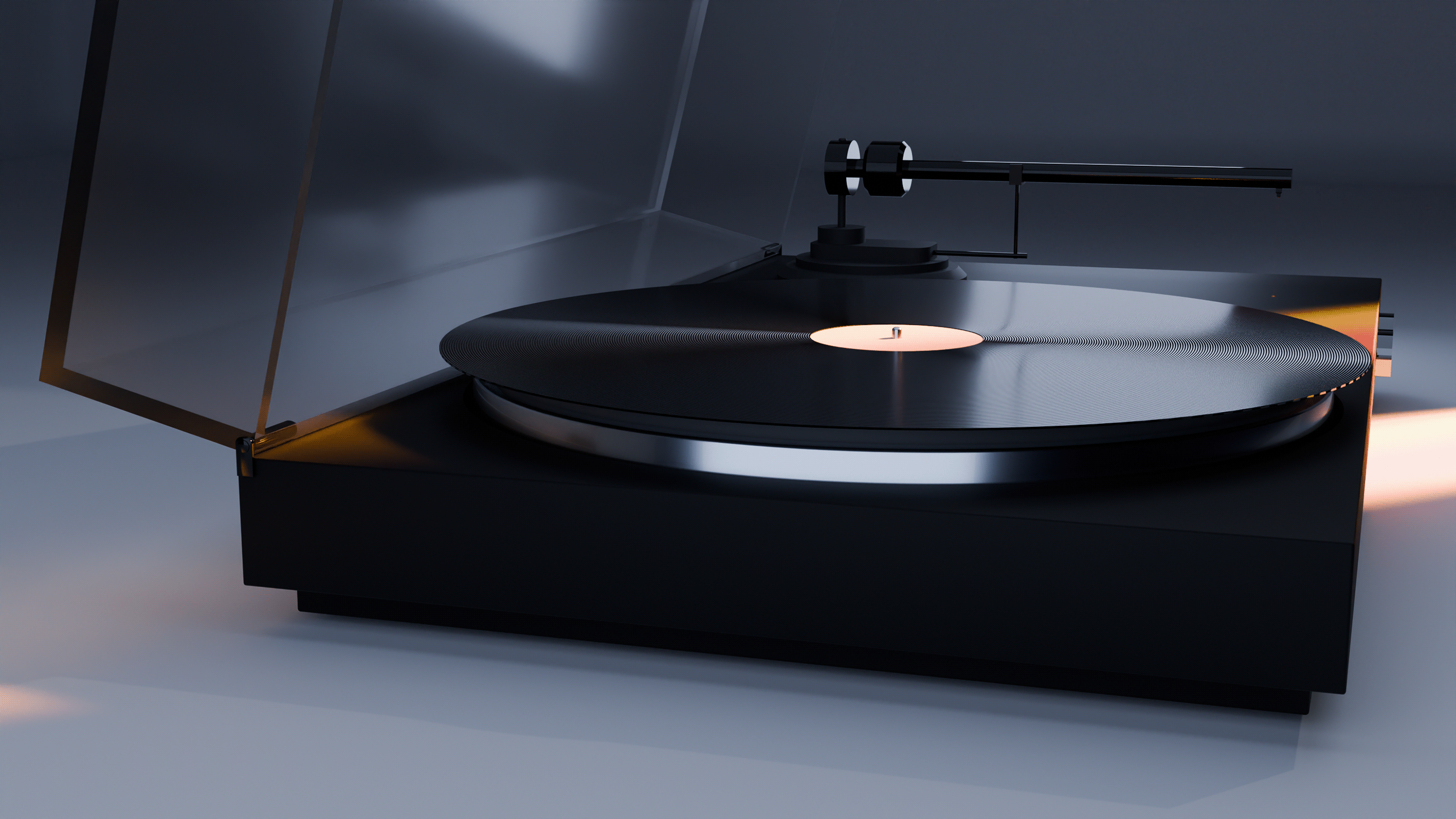 Minimalist Vinyl Turntable — Изображение №9 — Иллюстрация, 3D на Dprofile