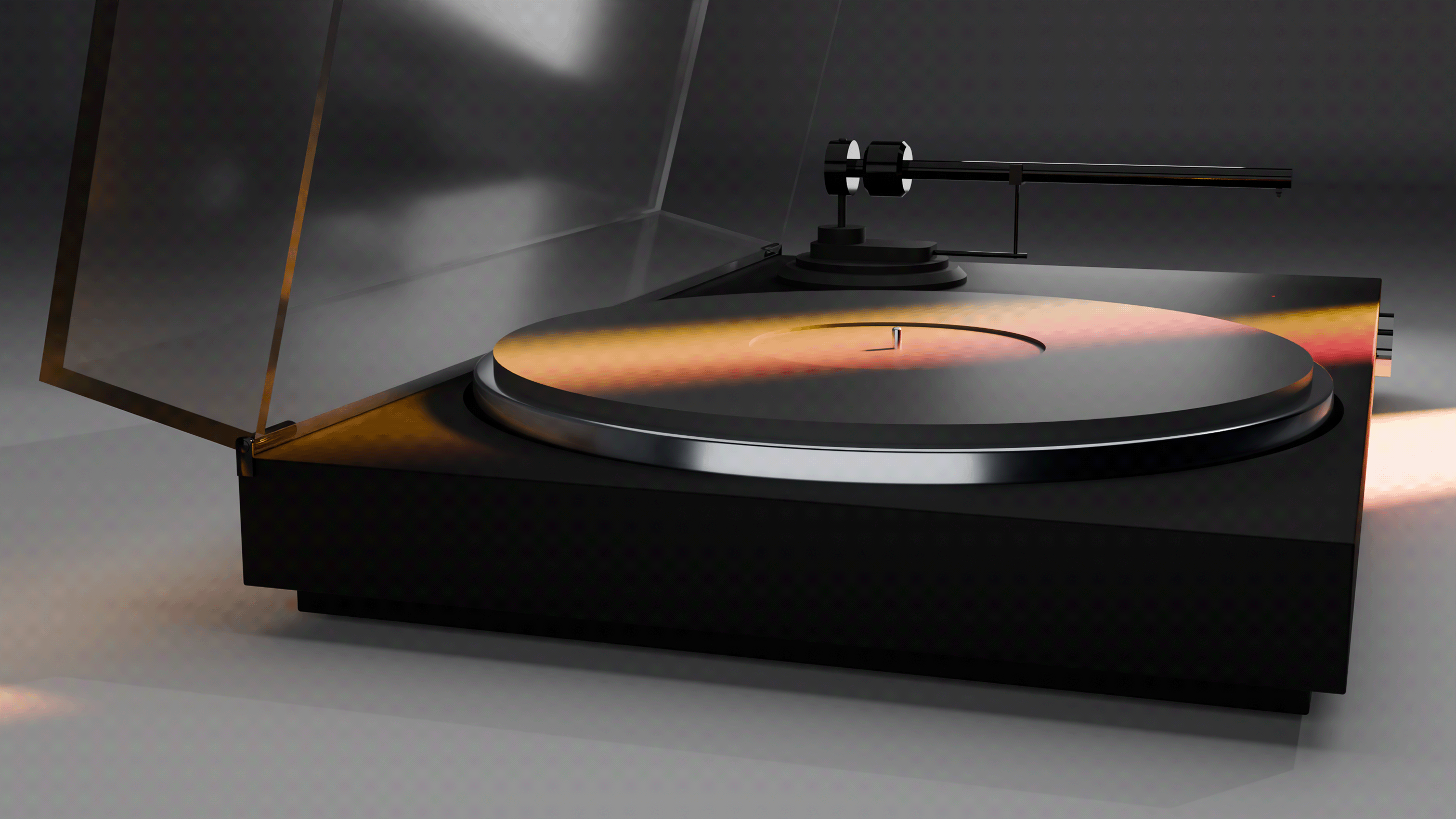 Minimalist Vinyl Turntable — Изображение №8 — Иллюстрация, 3D на Dprofile