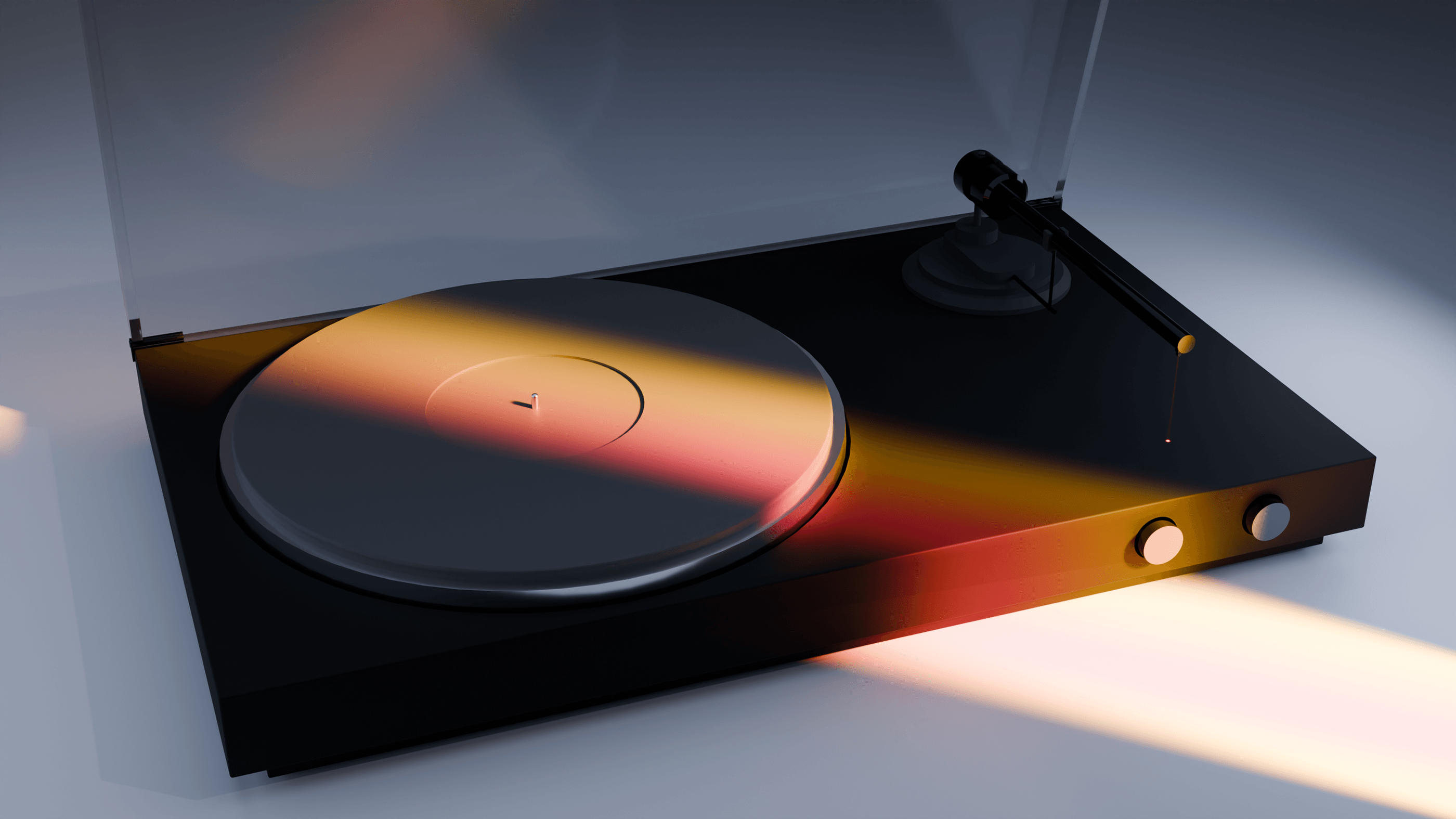 Minimalist Vinyl Turntable — Изображение №1 — Иллюстрация, 3D на Dprofile