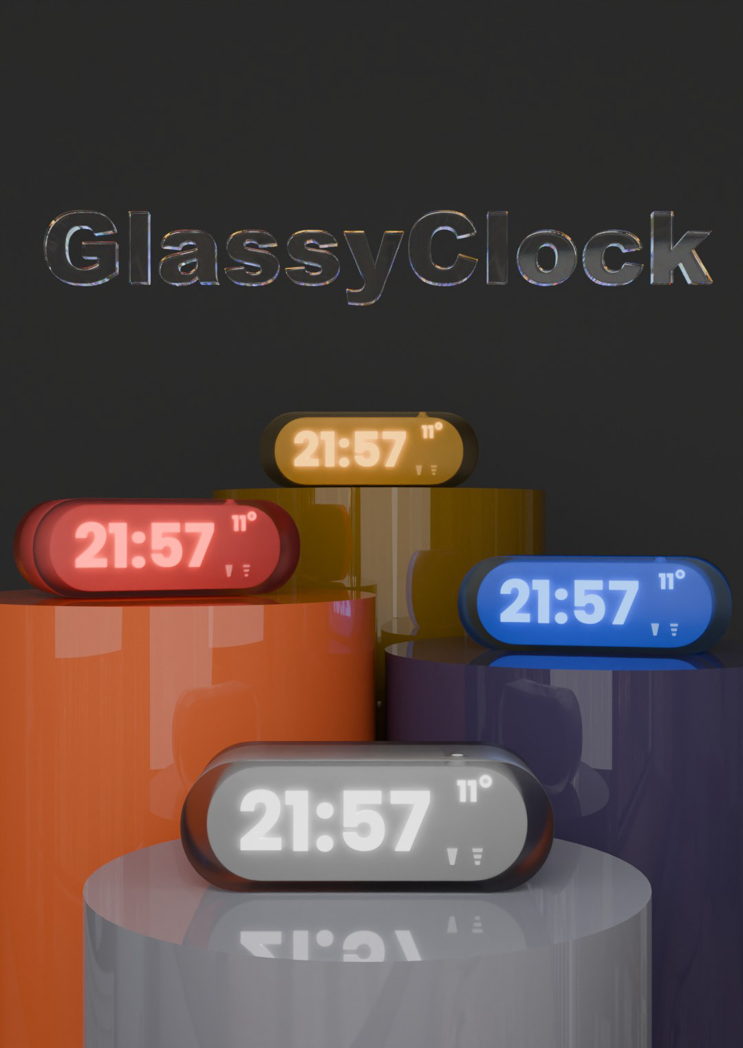 GlassyClock — Изображение №1 — Брендинг, 3D на Dprofile