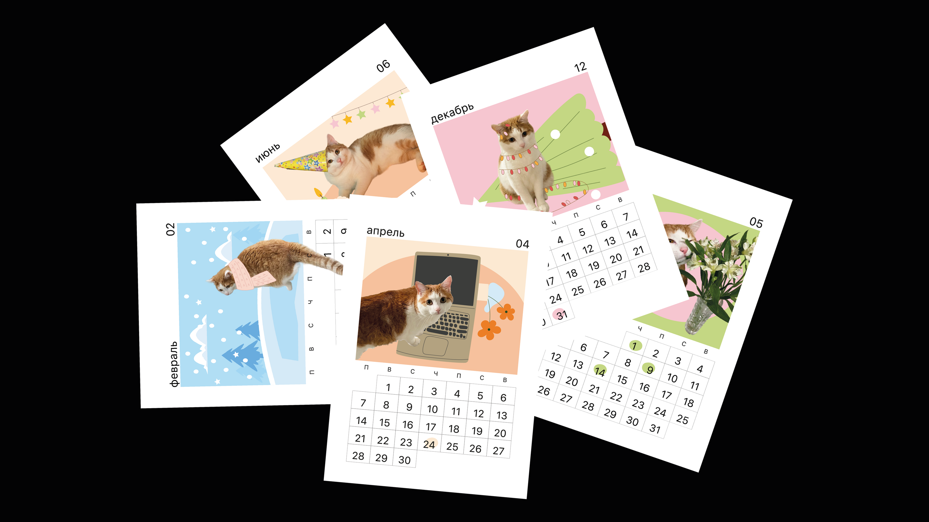 calendar 2025 / календарь`25 / personal project — Изображение №1 — Брендинг, Графика на Dprofile