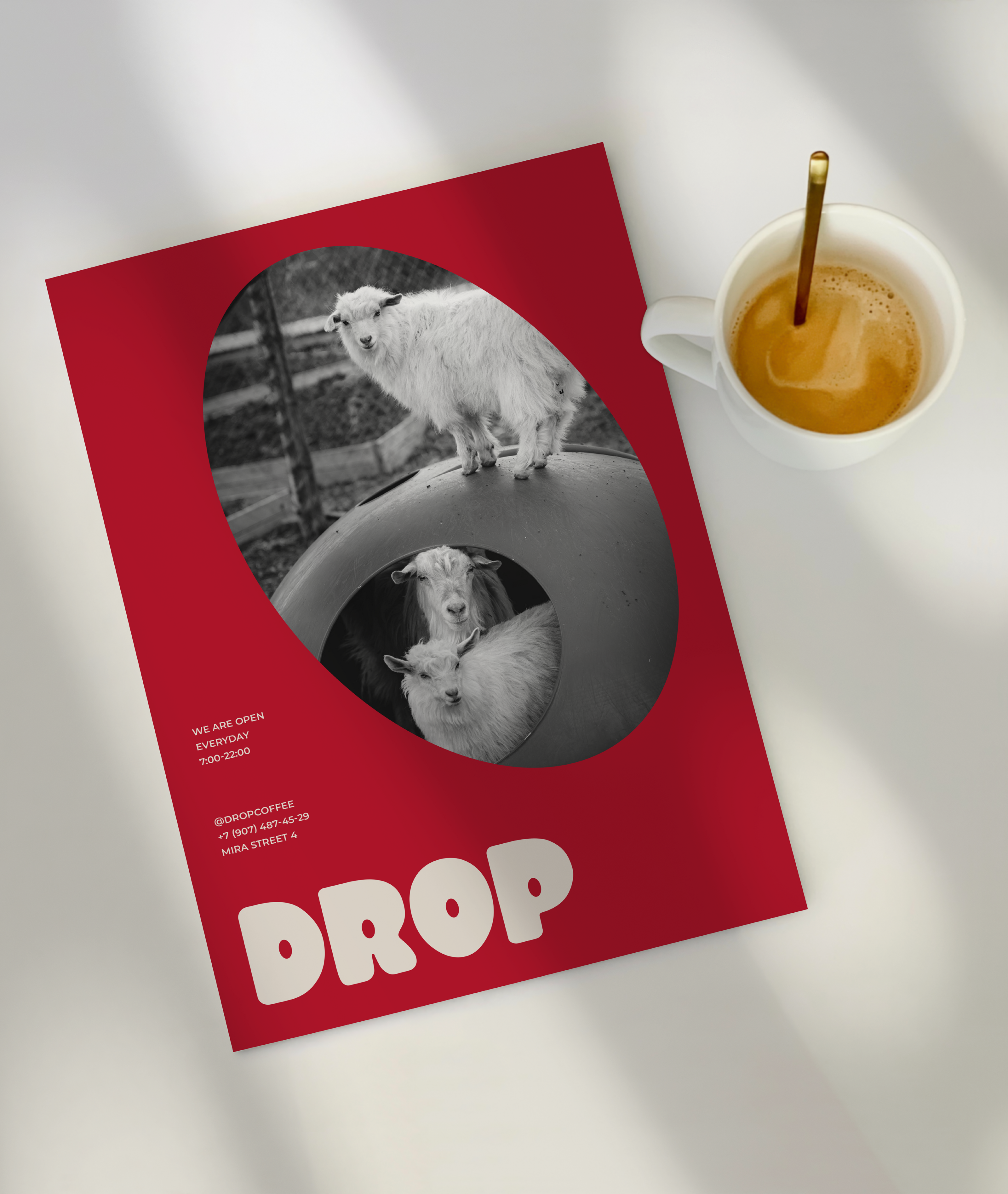 drop coffee / фирменный стиль / visual identity — Изображение №13 — Брендинг, Графика на Dprofile