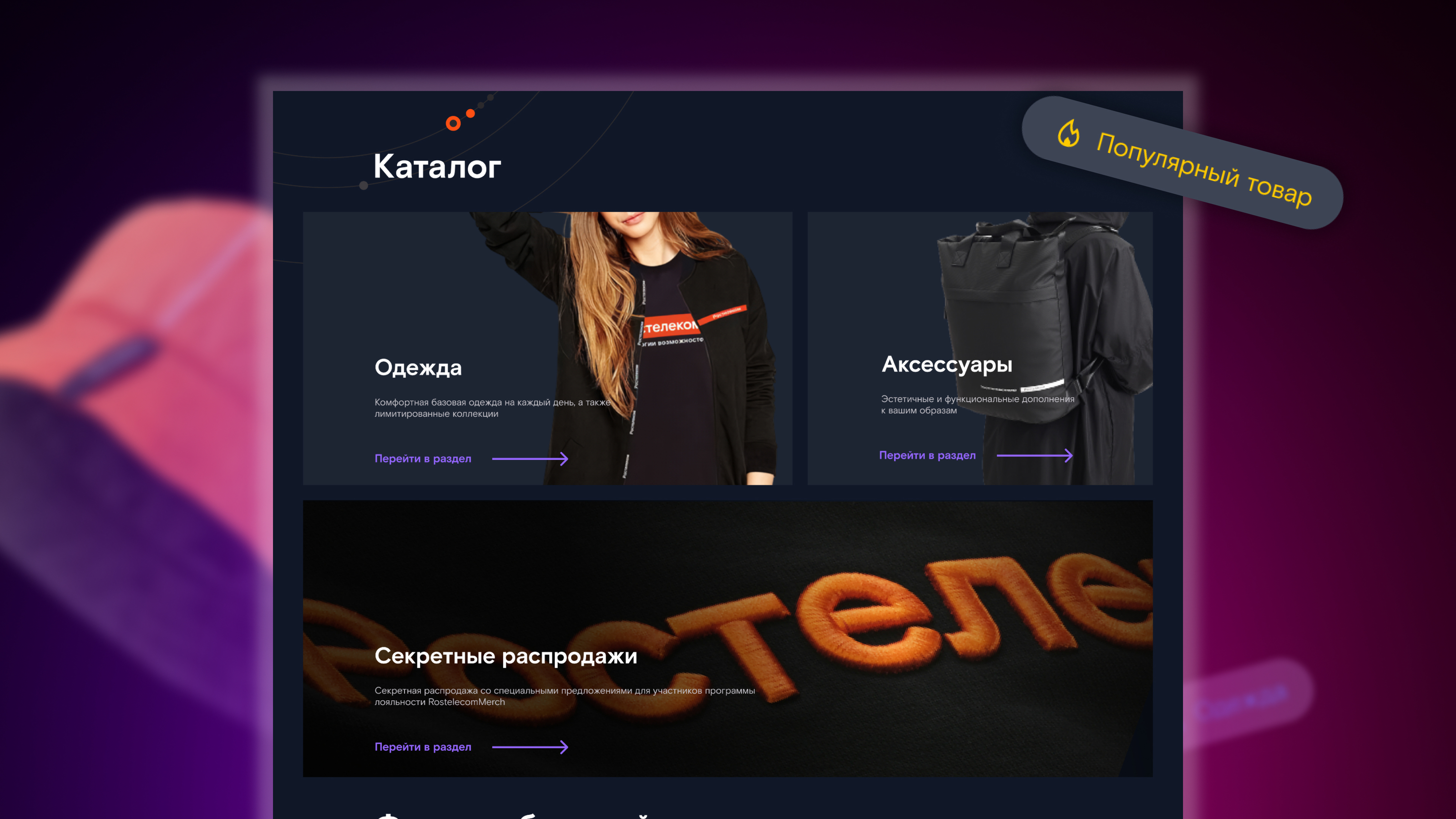 Ростелеком | Интернет-магазин сувенирной продукции — Изображение №4 — Интерфейсы, Брендинг на Dprofile