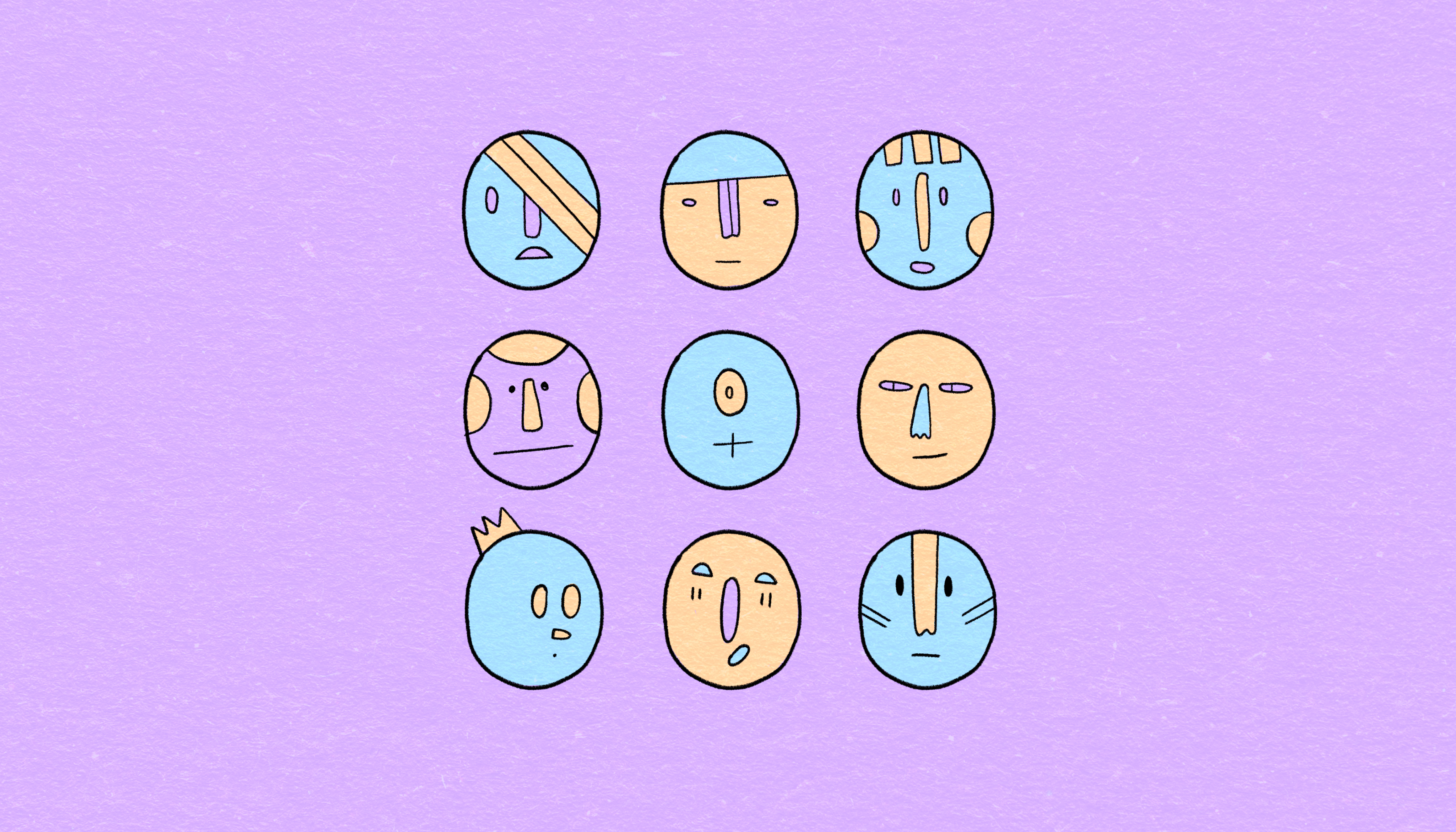 LINE AND SPOT. minimalistic graphics and color — Изображение №2 — Иллюстрация на Dprofile
