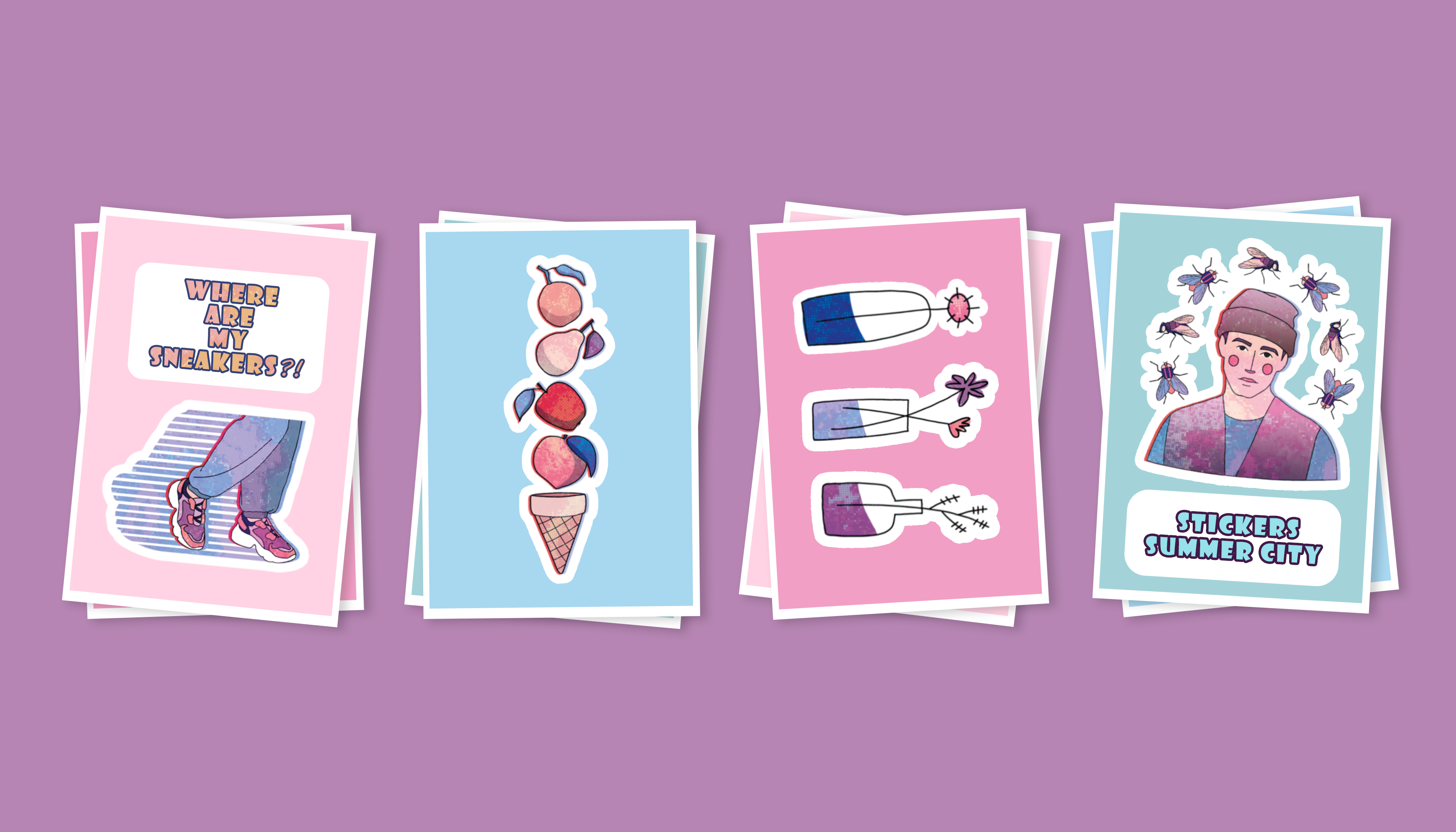stickers "summer city" — Изображение №5 — Иллюстрация на Dprofile