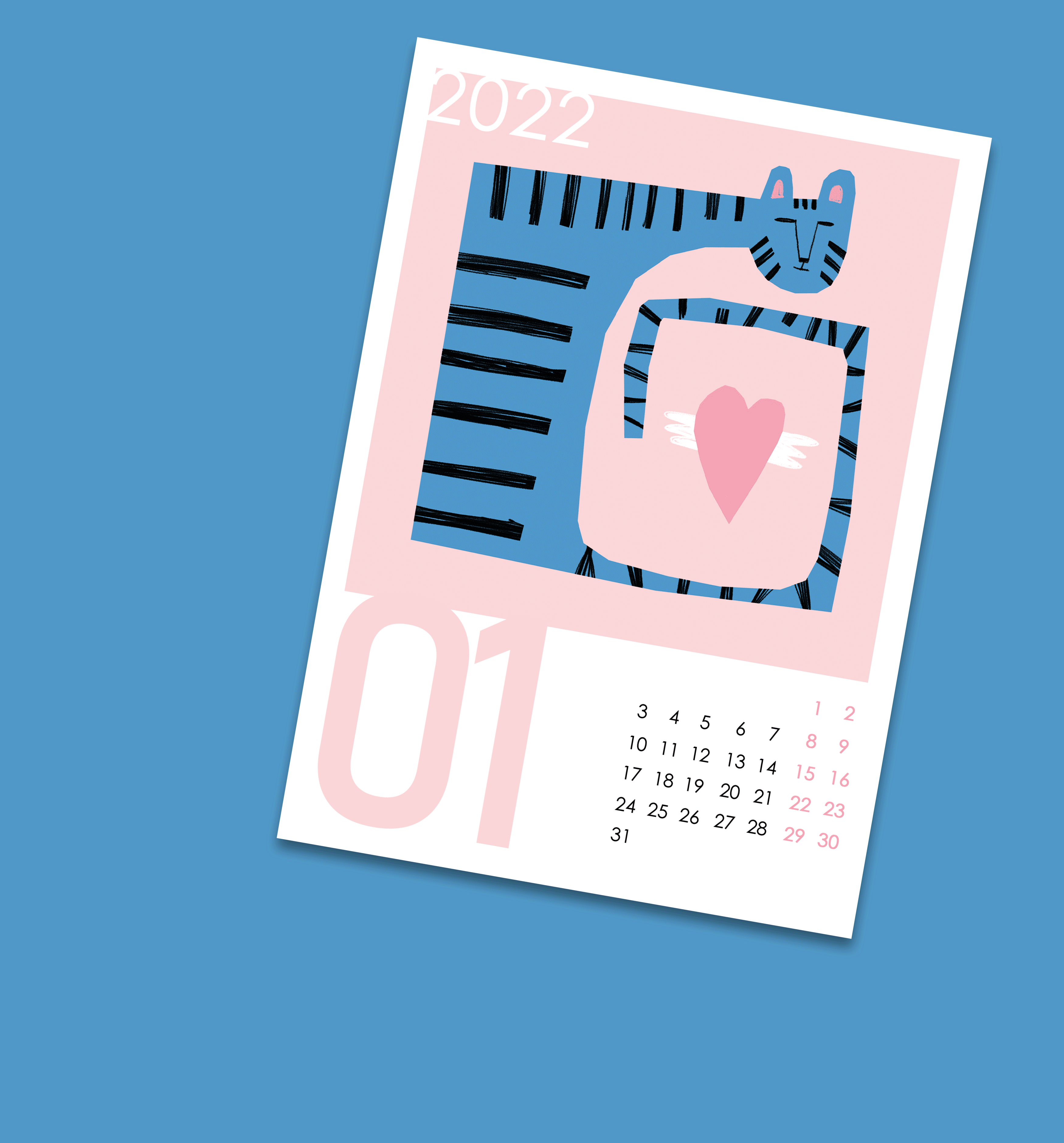 TIGER CALENDAR 2022 — Изображение №7 — Иллюстрация на Dprofile
