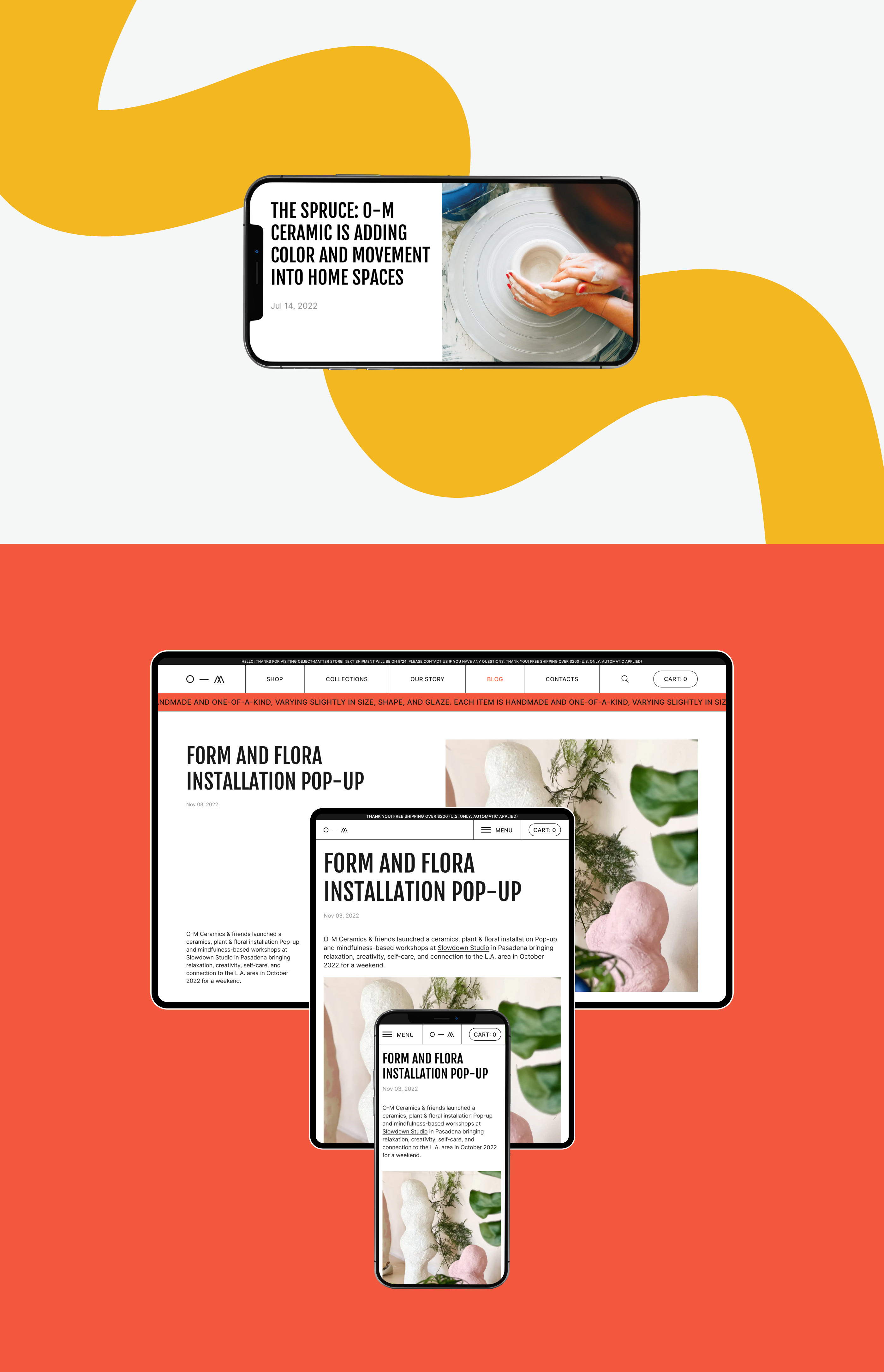 Ceramic and design studio online-store redesign — Изображение №14 — Интерфейсы, Анимация на Dprofile