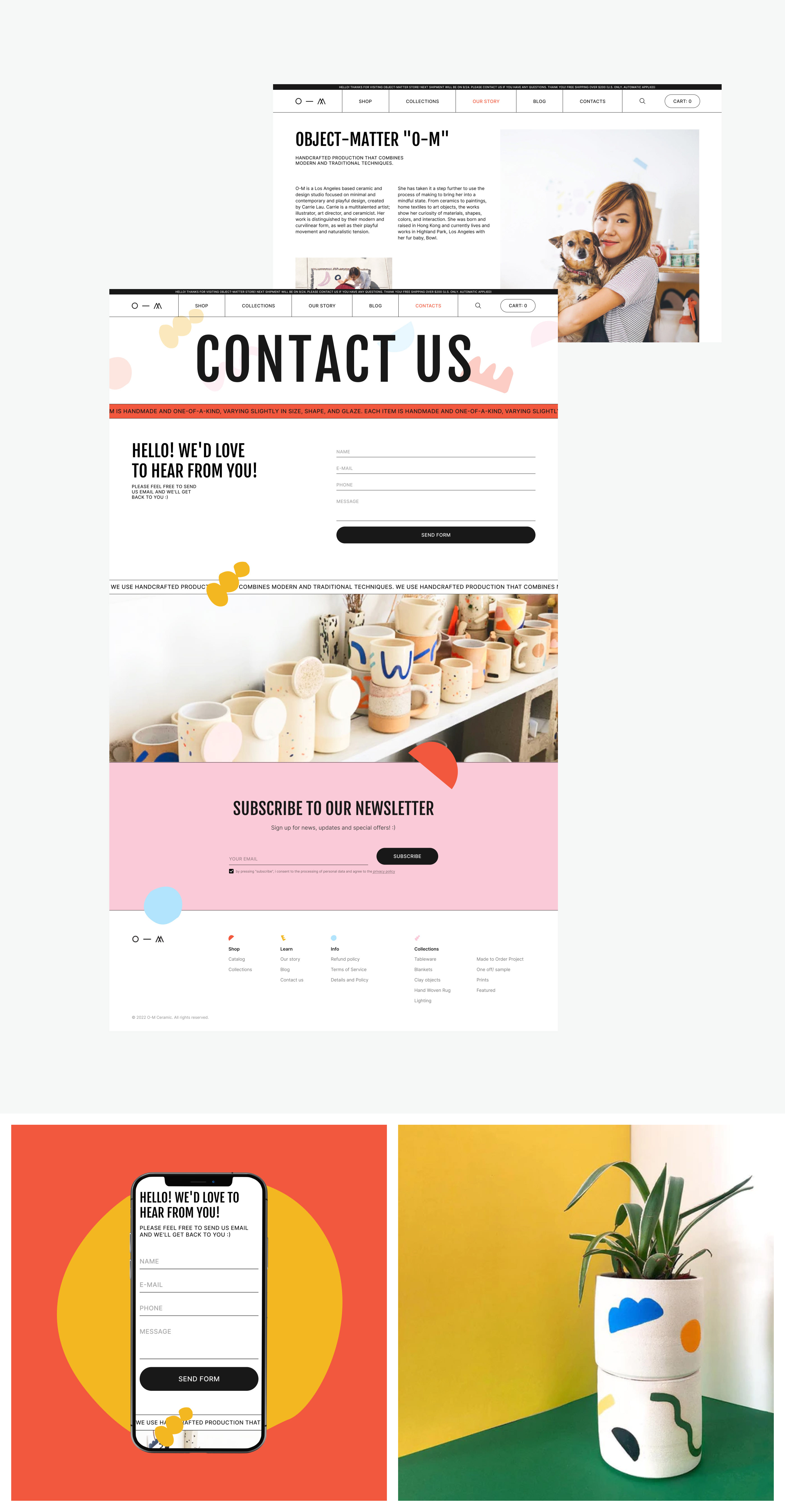 Ceramic and design studio online-store redesign — Изображение №15 — Интерфейсы, Анимация на Dprofile