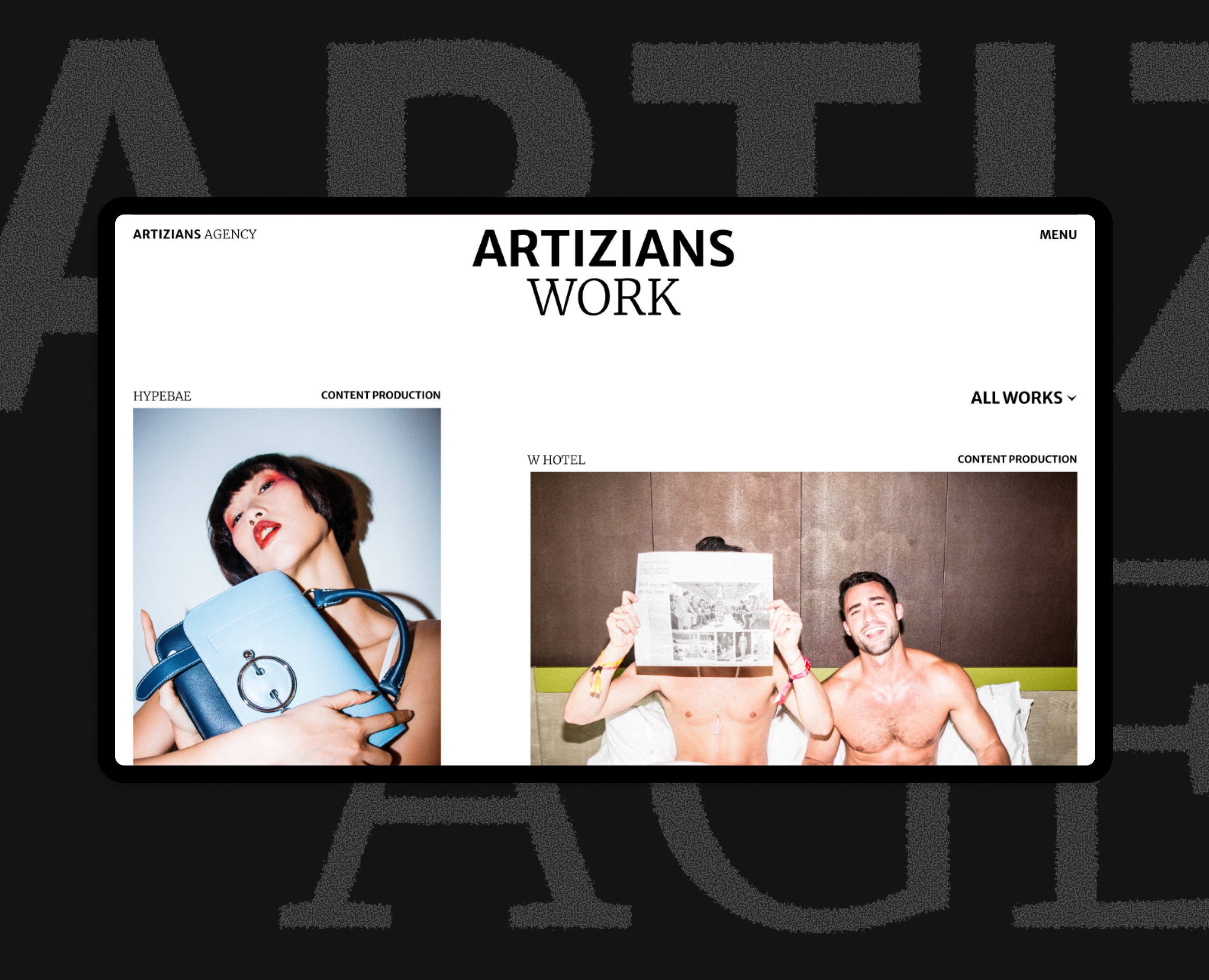 Artizians Agency. Разработка сайта — Интерфейсы, Брендинг на Dprofile