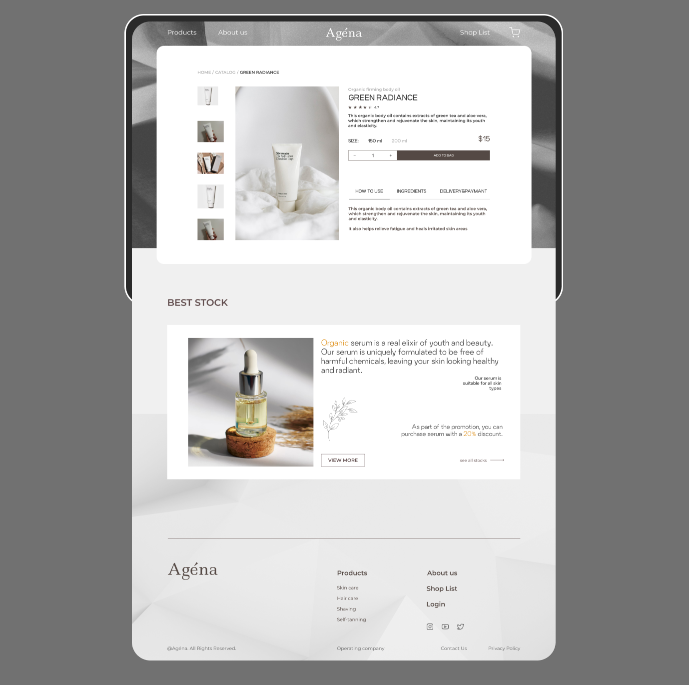 WEBSITE of the COSMETICS BRAND — Изображение №8 — Интерфейсы на Dprofile