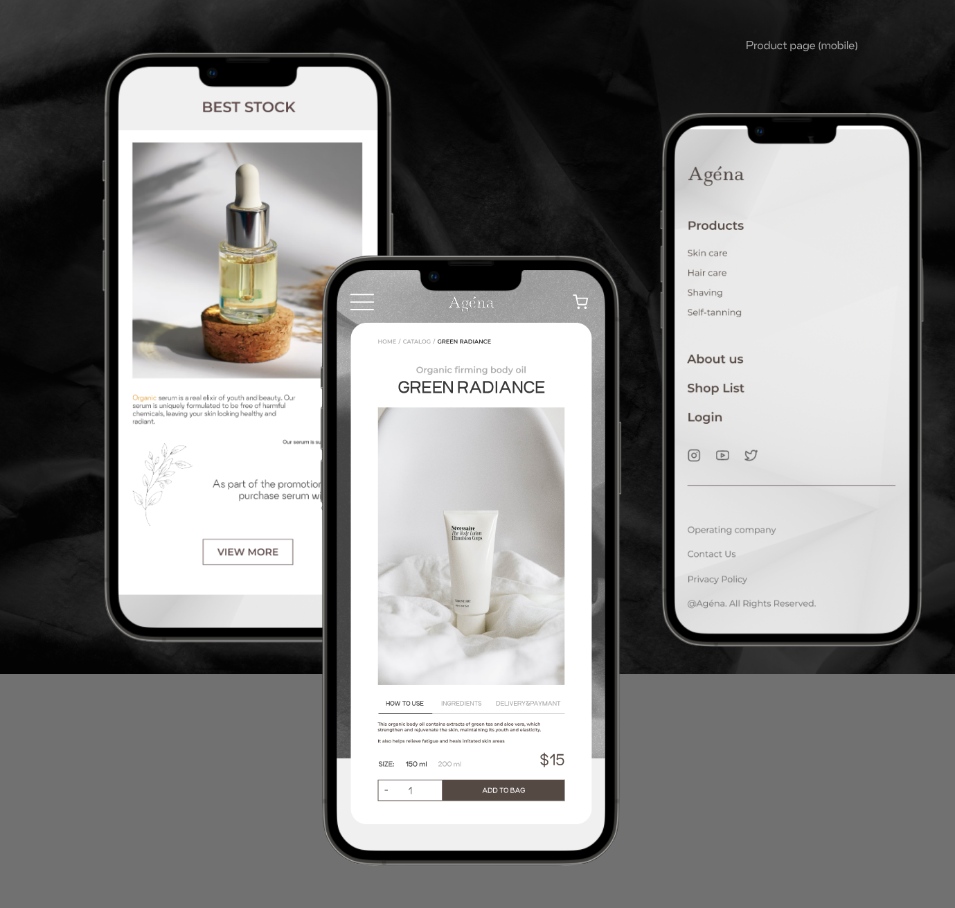 WEBSITE of the COSMETICS BRAND — Изображение №9 — Интерфейсы на Dprofile