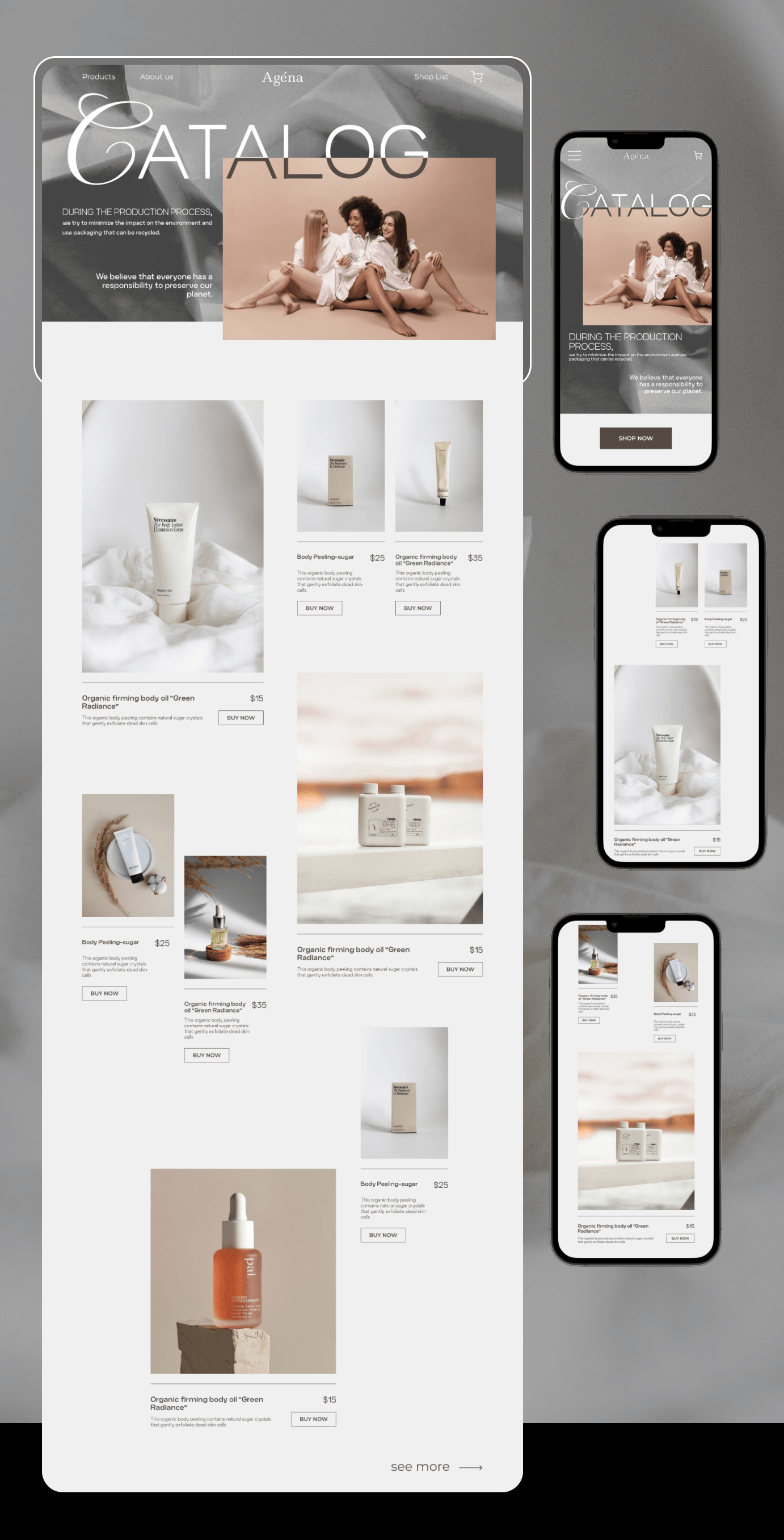 WEBSITE of the COSMETICS BRAND — Изображение №6 — Интерфейсы на Dprofile
