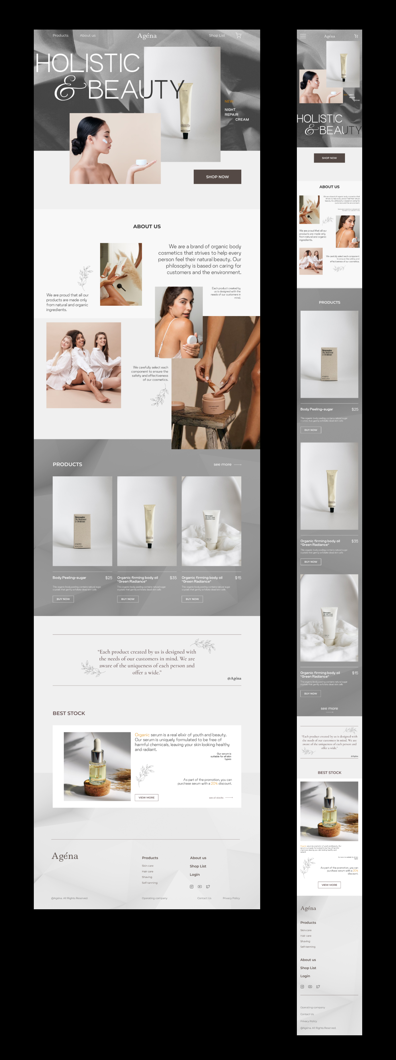 WEBSITE of the COSMETICS BRAND — Изображение №3 — Интерфейсы на Dprofile