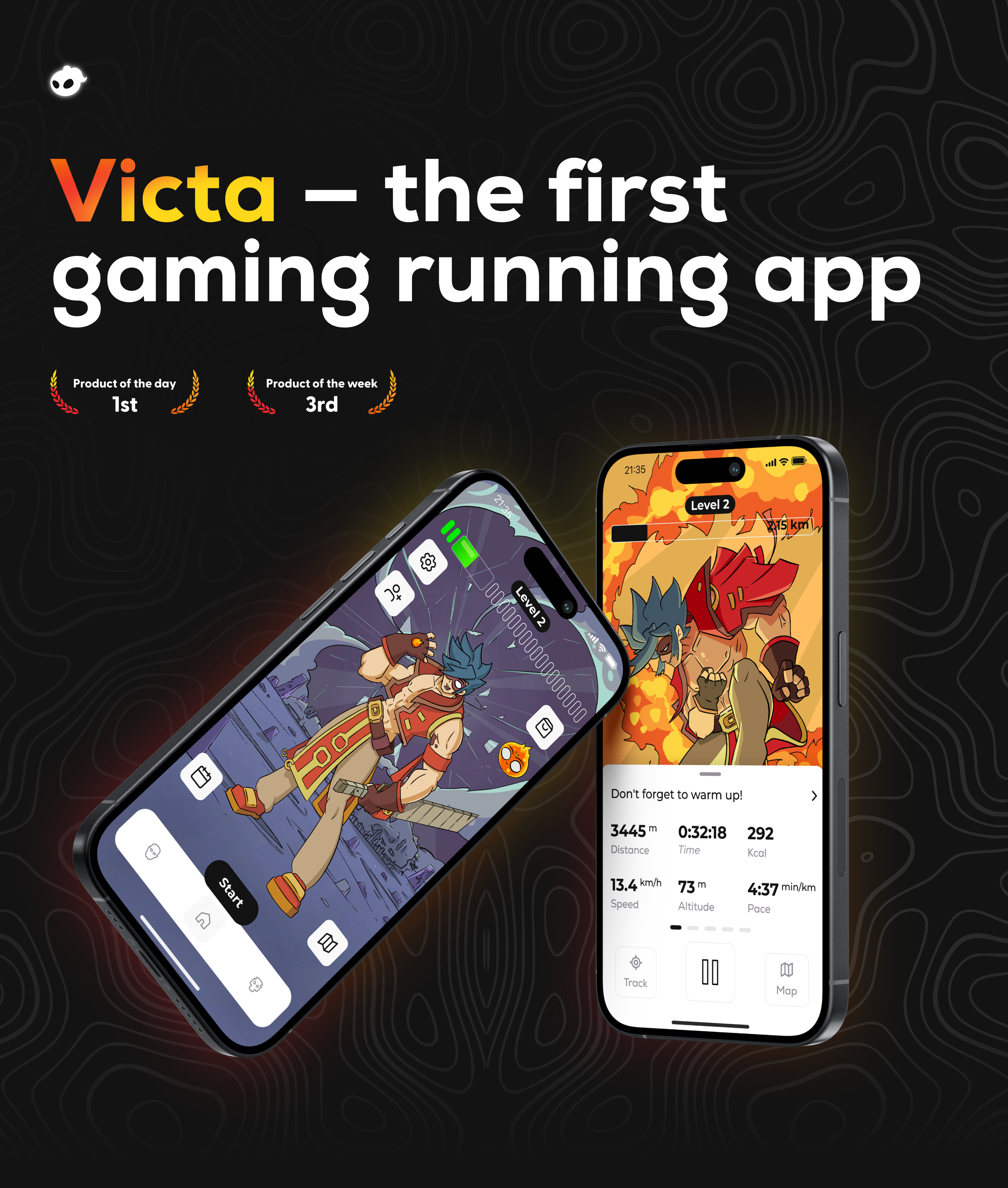 Victa — Running Fitness Adventure — Изображение №1 — Интерфейсы, Иллюстрация на Dprofile