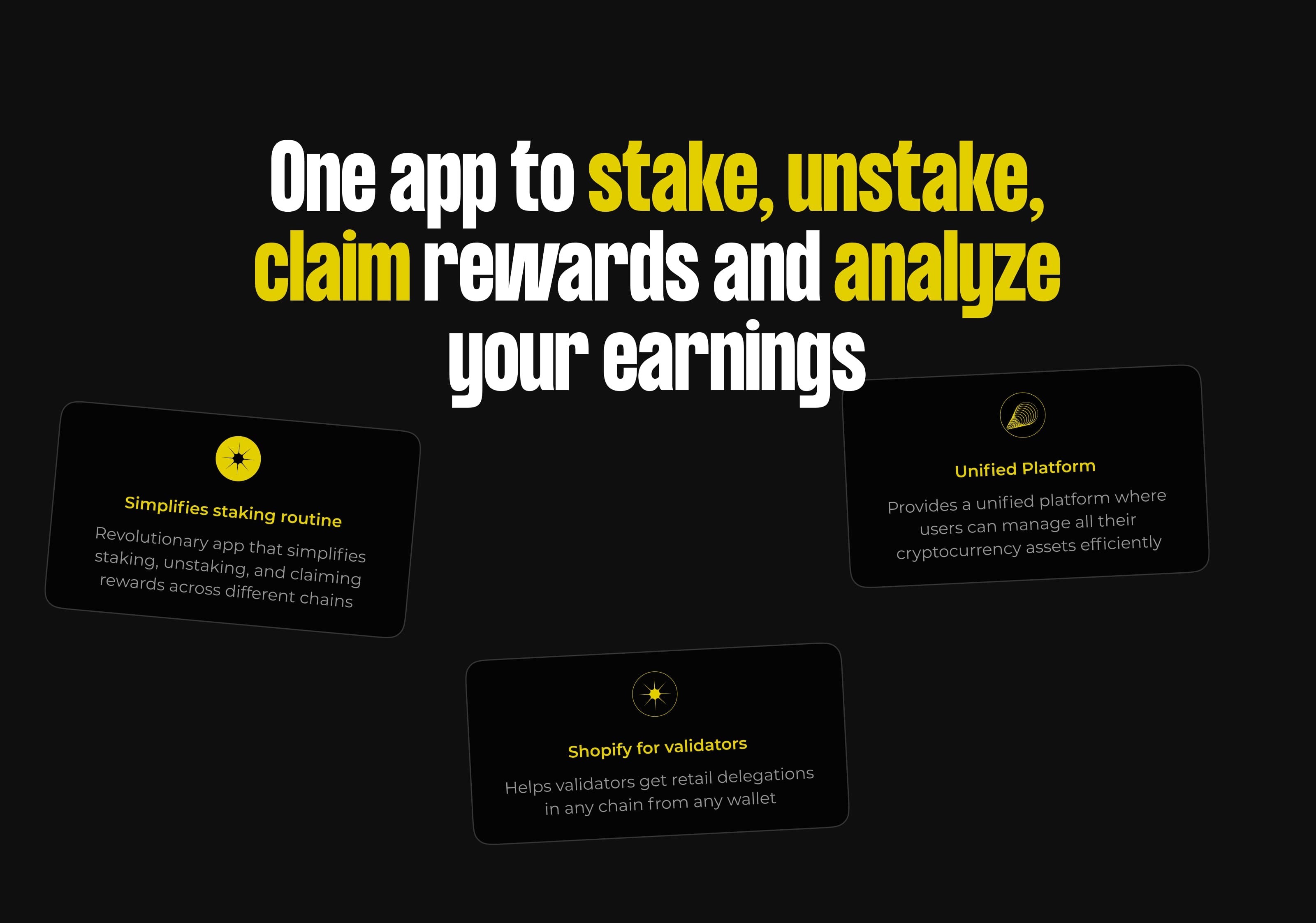 Native staking platform | Hodla — Изображение №3 — Интерфейсы на Dprofile