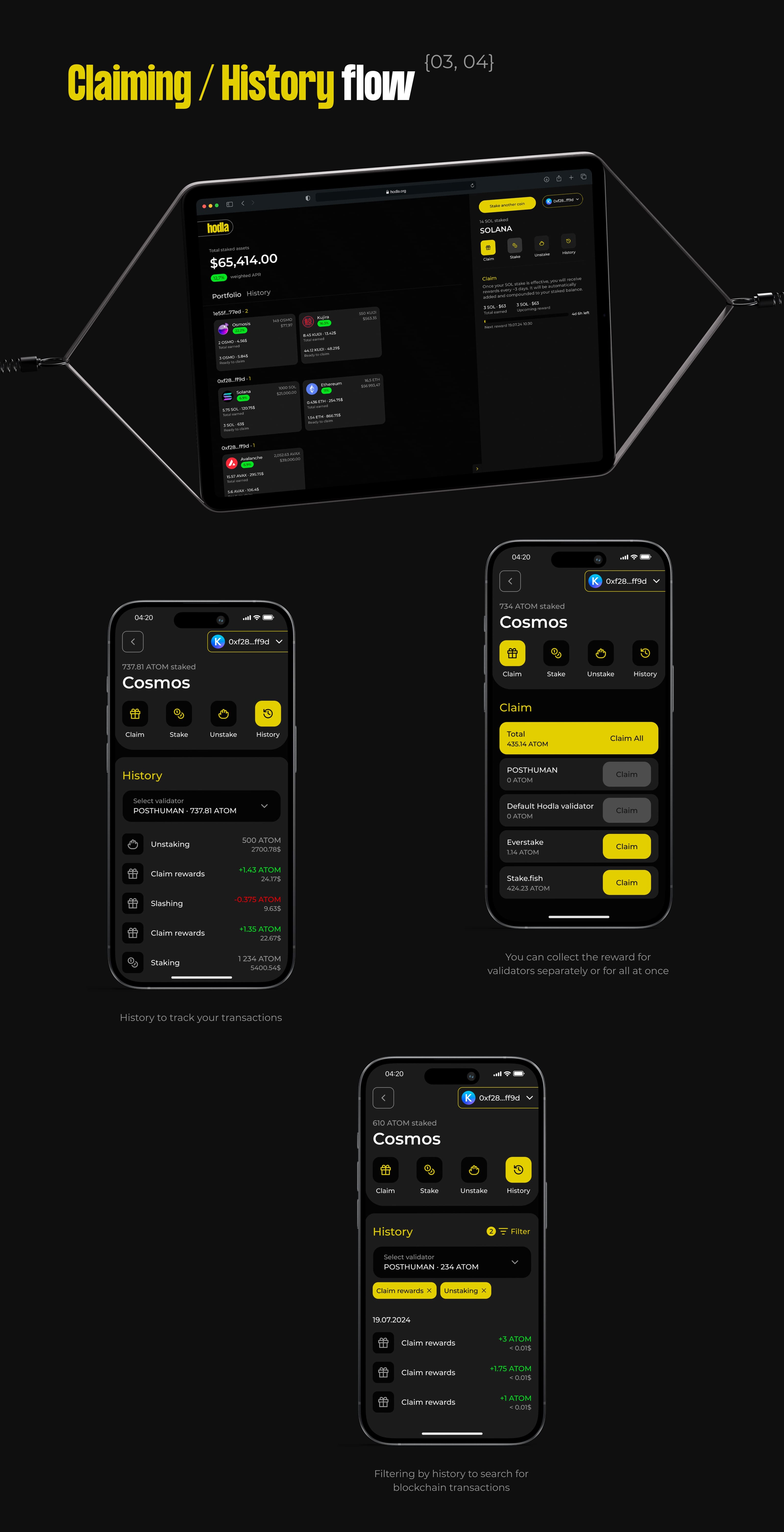 Native staking platform | Hodla — Изображение №14 — Интерфейсы на Dprofile