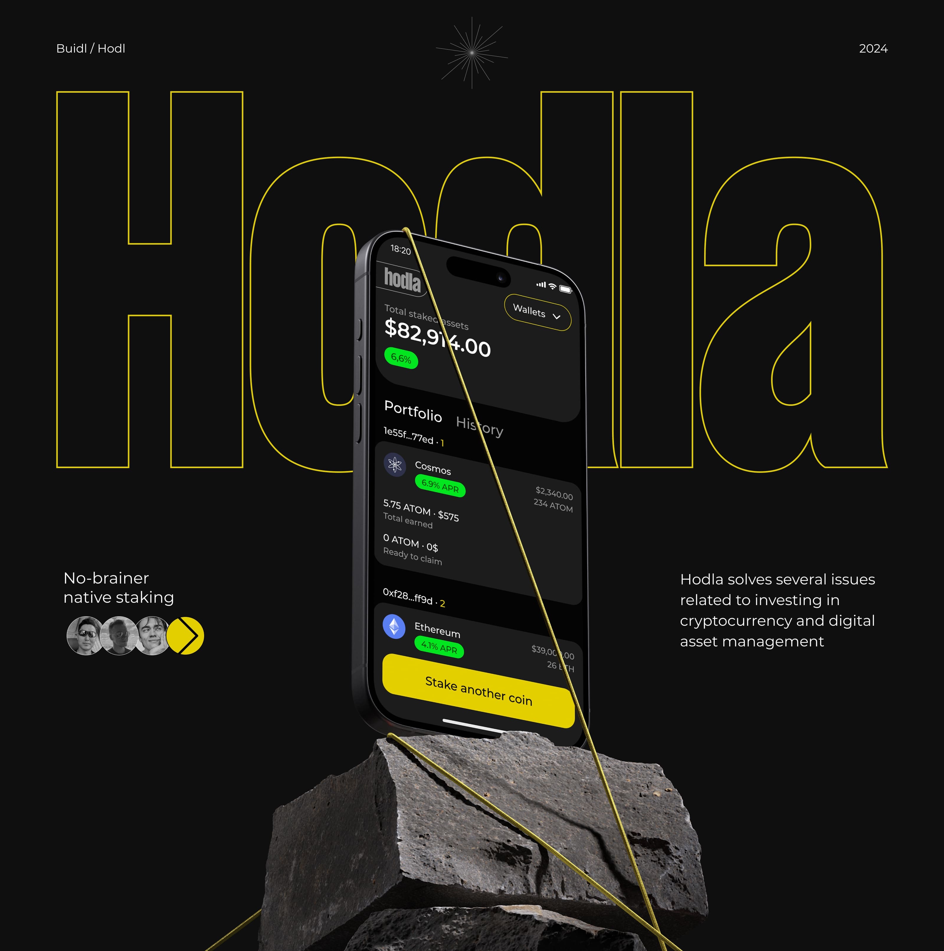 Native staking platform | Hodla — Изображение №1 — Интерфейсы на Dprofile