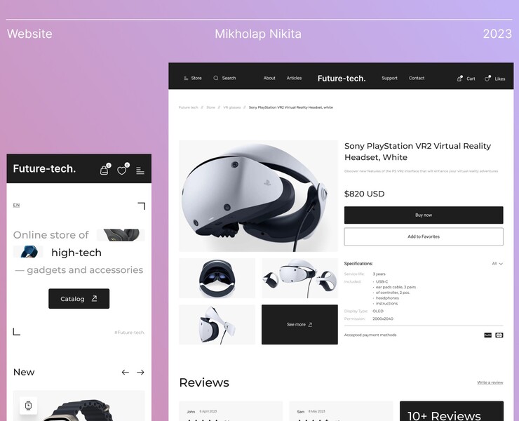 Website | Future-tech. — Брендинг, Маркетинг на Dprofile