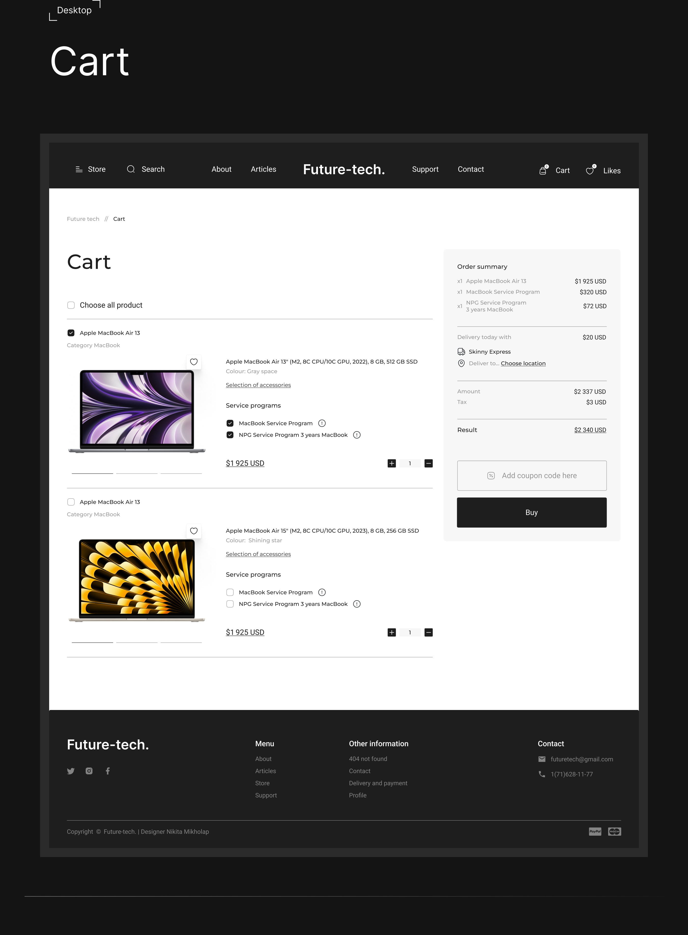 Website | Future-tech. — Изображение №7 — Брендинг, Маркетинг на Dprofile