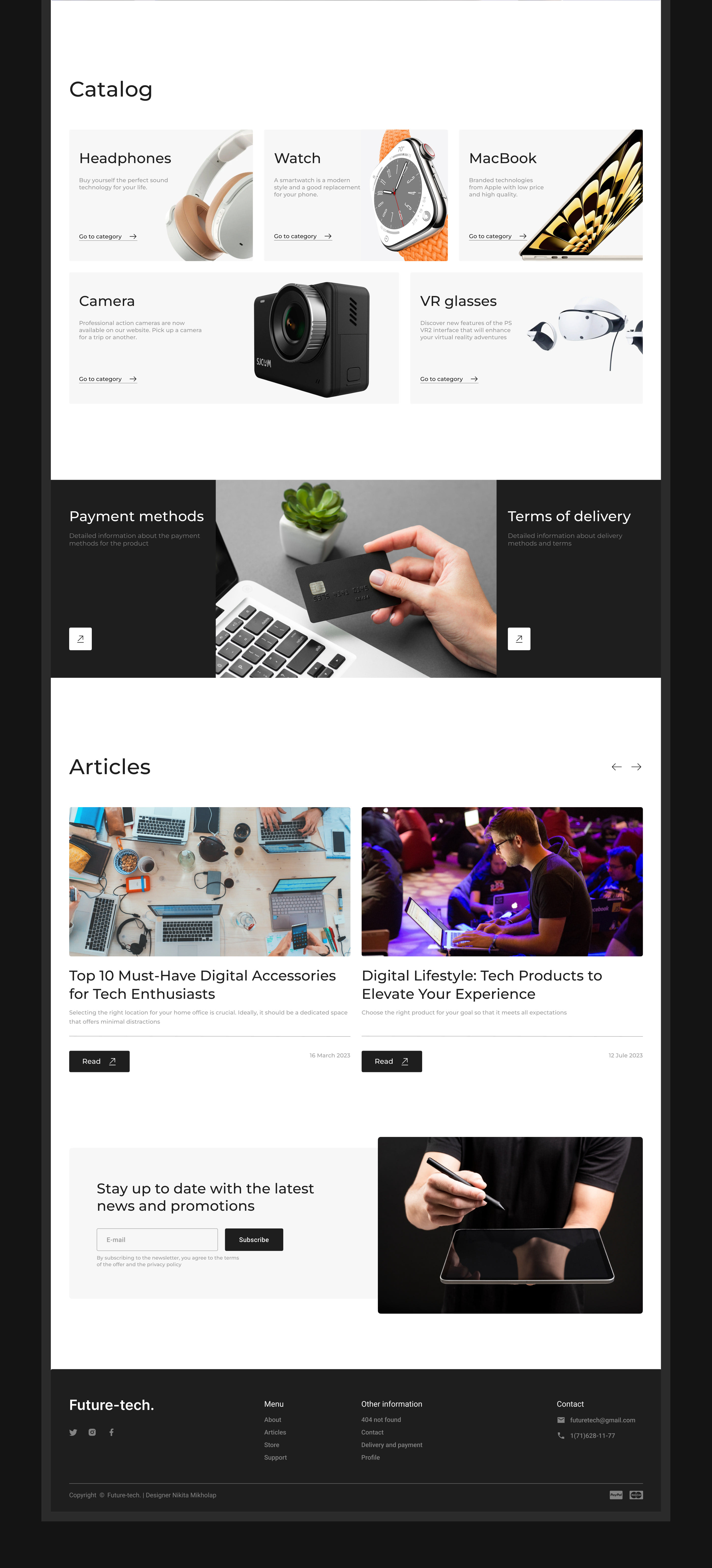 Website | Future-tech. — Изображение №4 — Брендинг, Маркетинг на Dprofile
