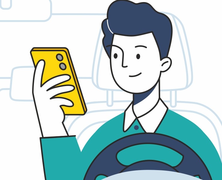 Taxsee Driver — Иллюстрация, Графика на Dprofile