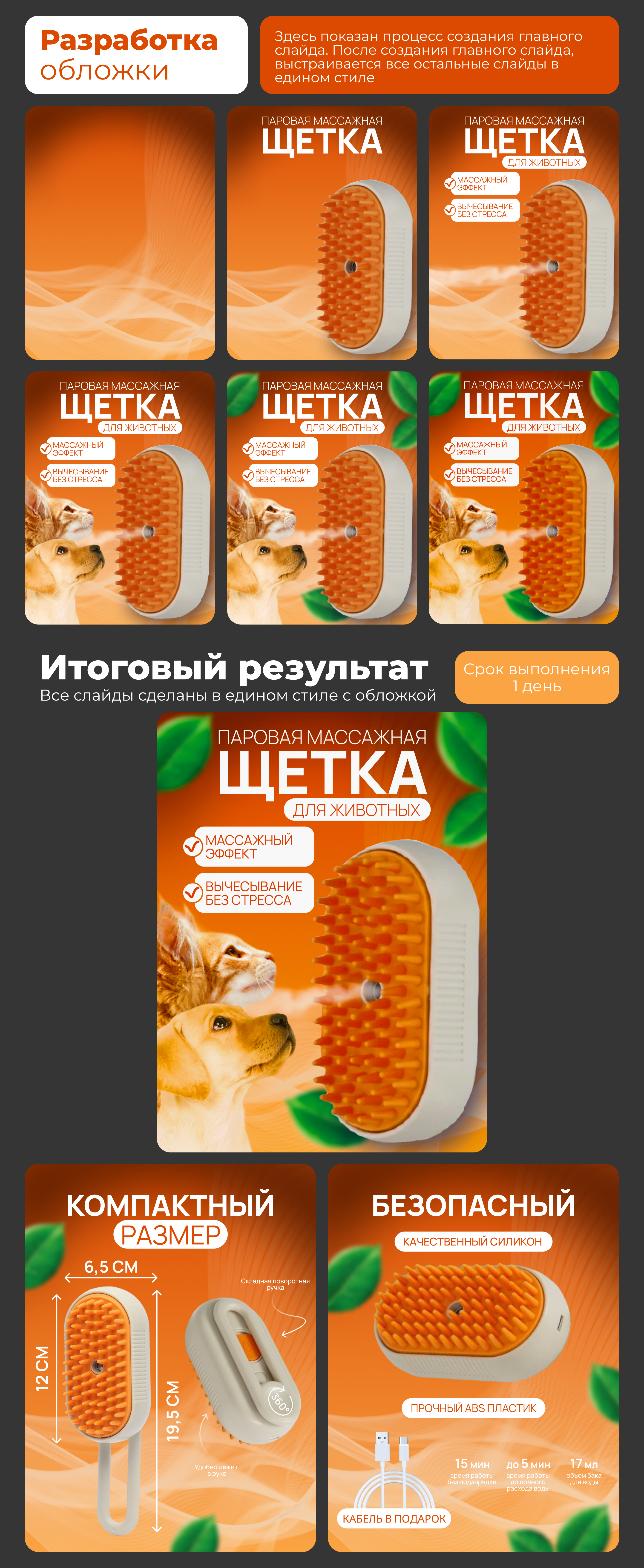 Инфографика для маркетплейса, Дизайн карточек, Расческа — Изображение №2 — Графика, Маркетинг на Dprofile