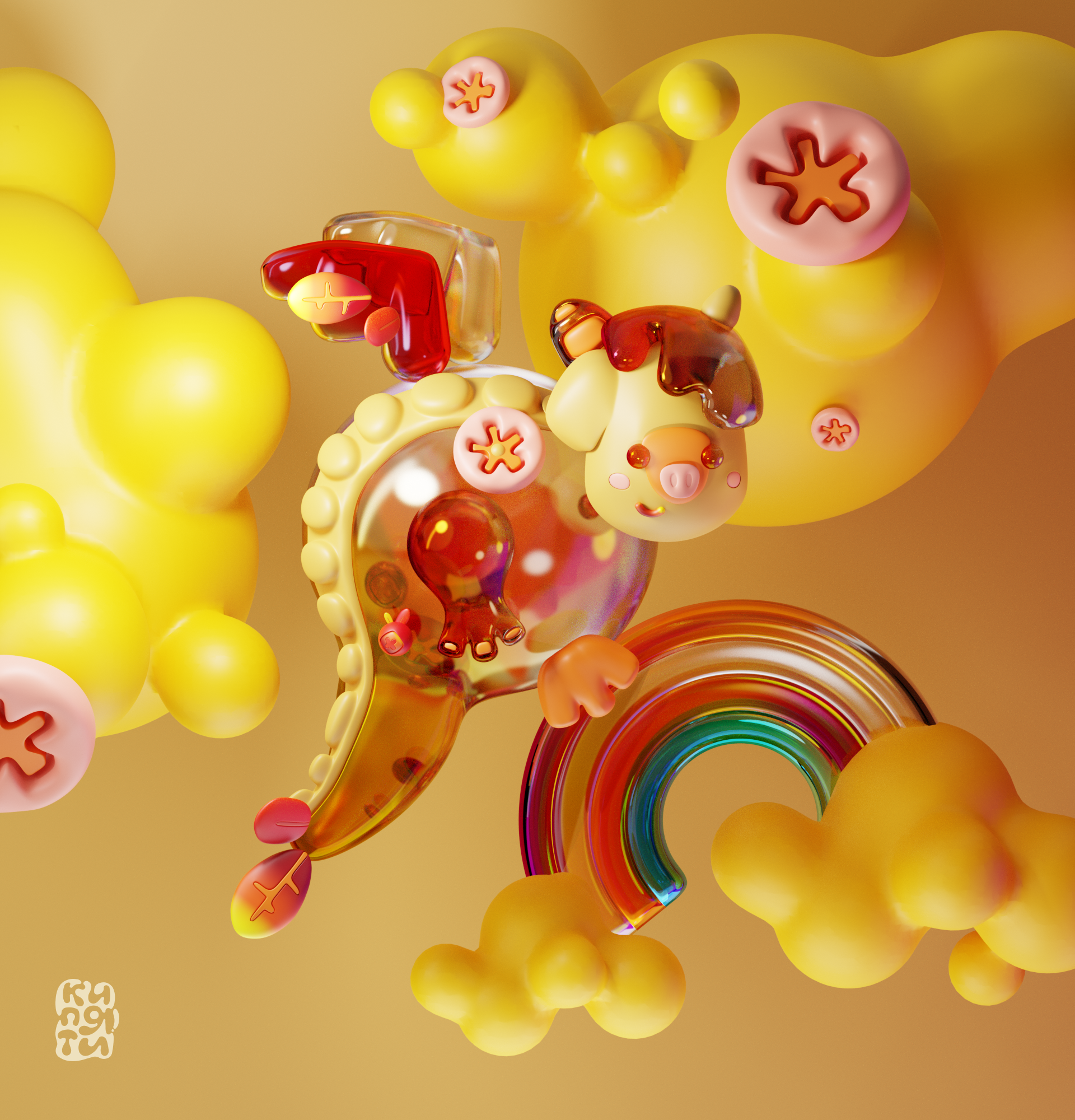 Tea 3D illustrations — Изображение №1 — Иллюстрация, 3D на Dprofile