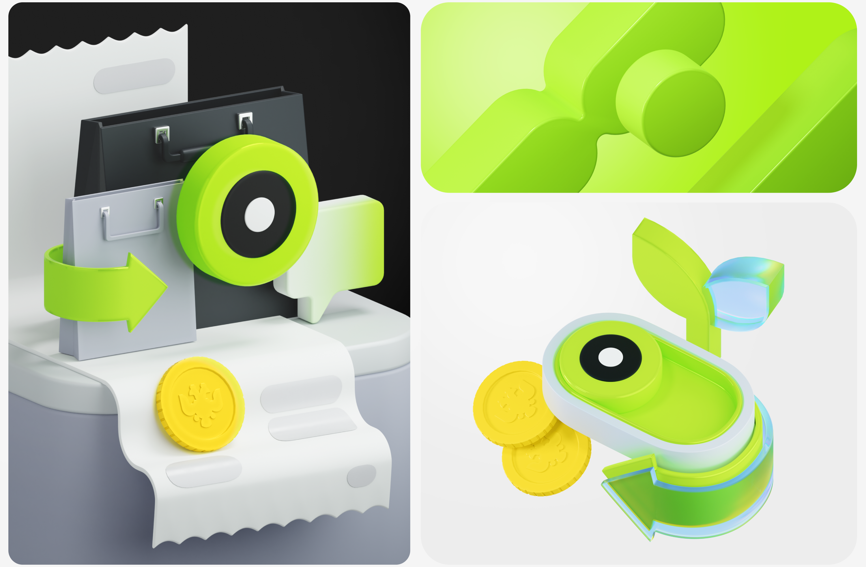 KV fintech. 3D drafts for T-bank communications — Изображение №11 — Иллюстрация, 3D на Dprofile