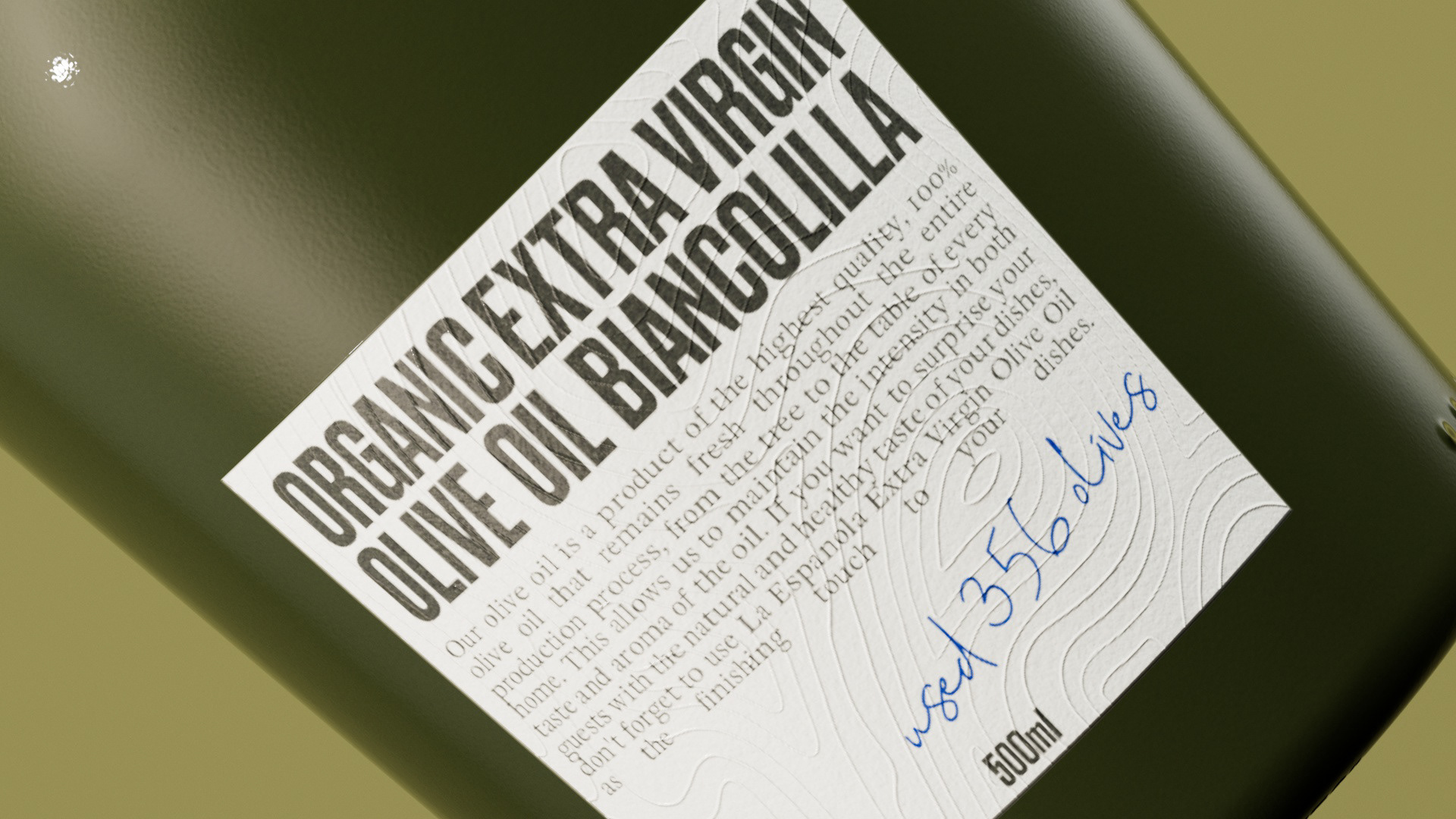 Extra olive oil Biancolila — Изображение №2 — Брендинг, 3D на Dprofile